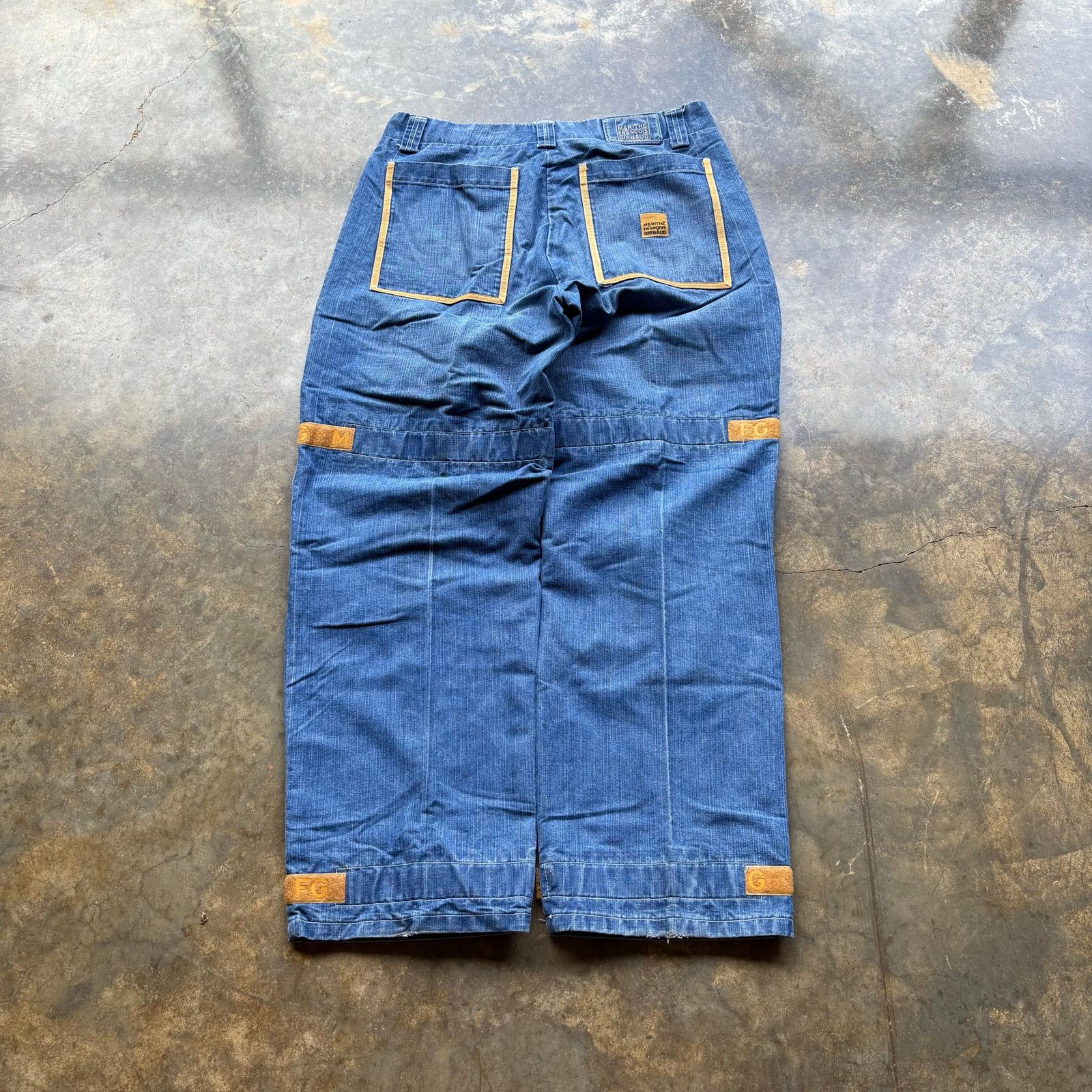 Marithe + Francois Girbaud Crazy Baggy Girbaud Shuttle Jeans Size US 36 / EU 52 - 6 Thumbnail
