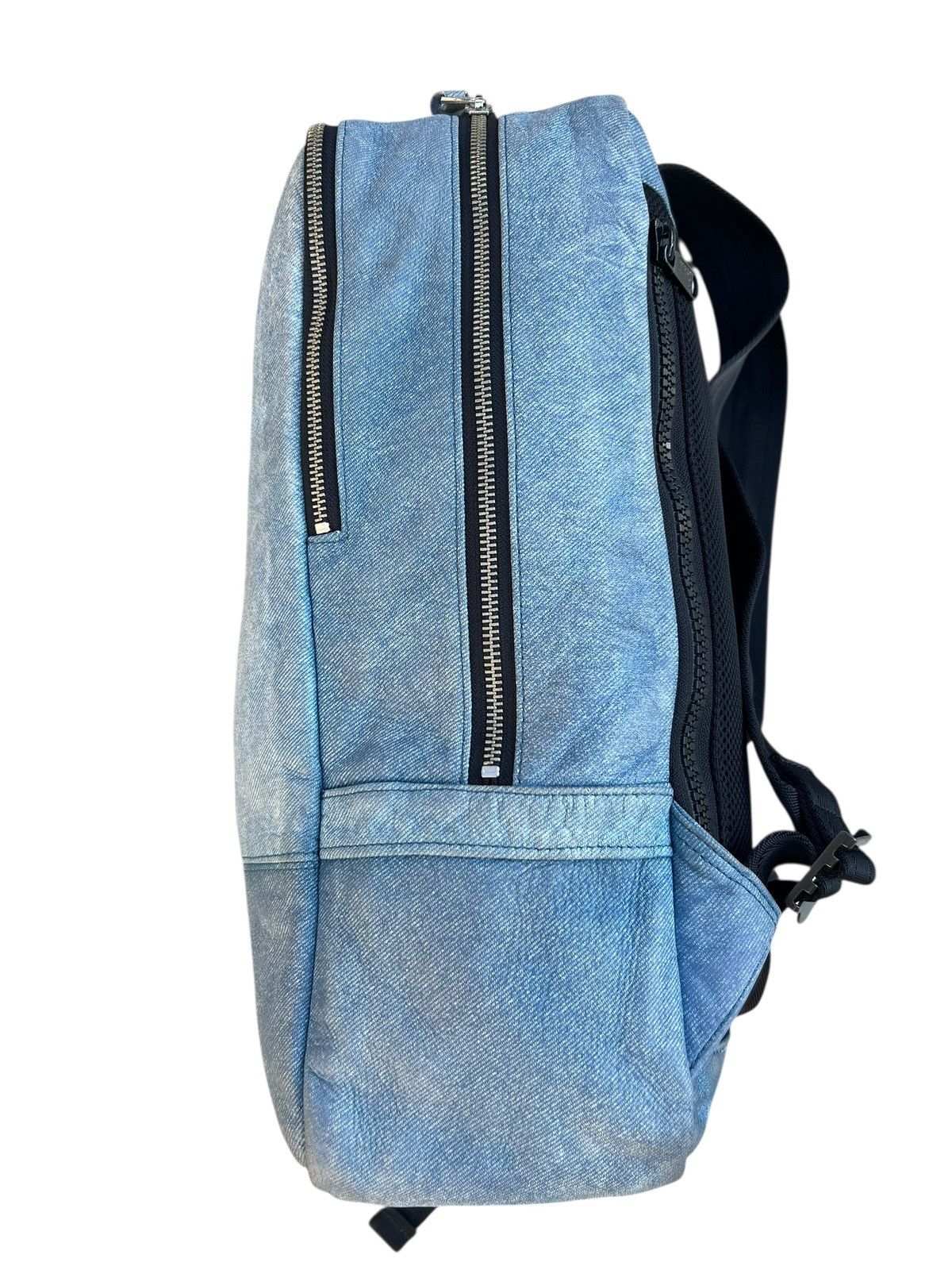 Leather DECADE Japan Patina Leather Backpack Bag Denim Design Size ONE SIZE - 11 Thumbnail