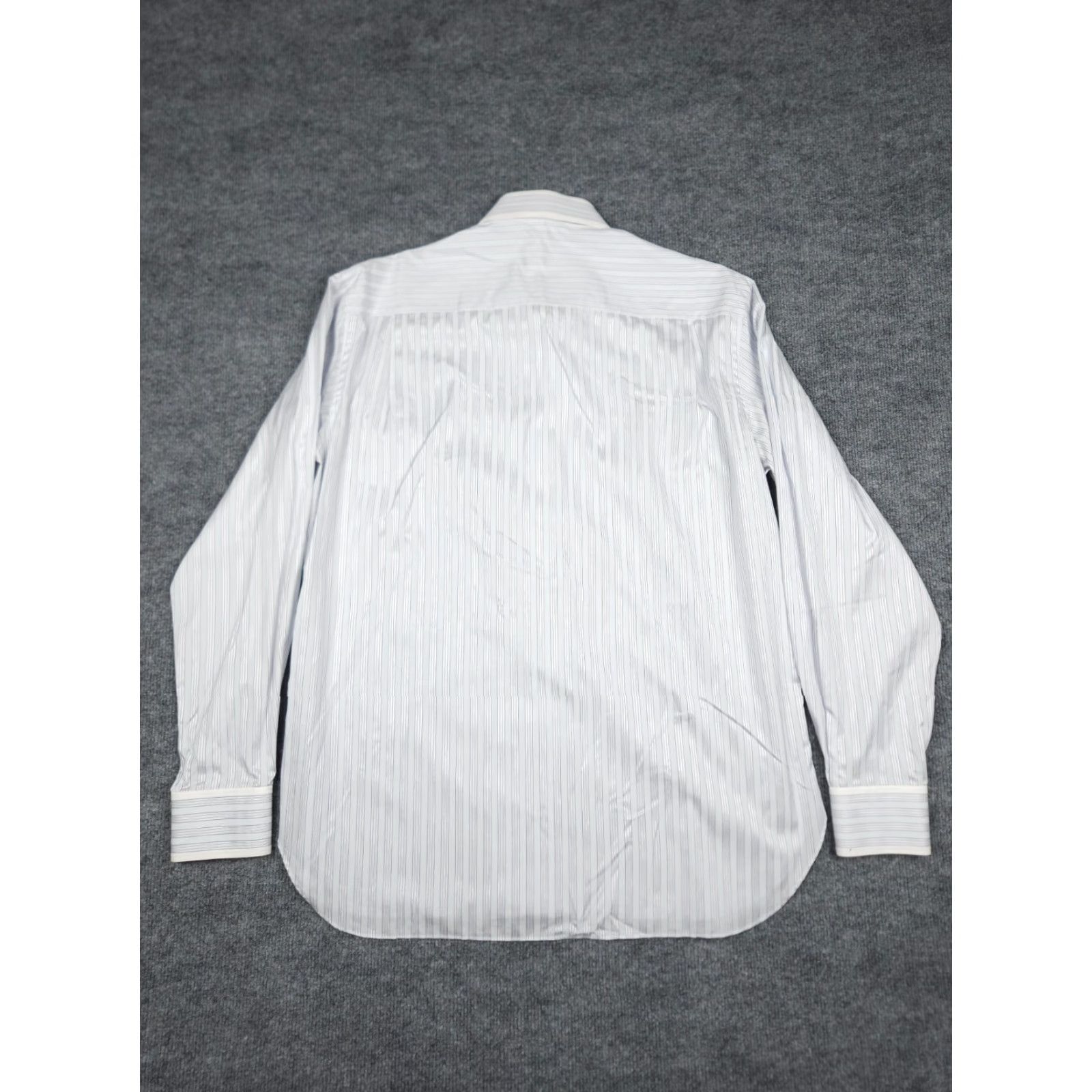Vintage MAROL Bologna Dress Shirt Mens 40 Striped Button Up 15 3/4 Italy Cotton Shirt Size 40R - 4 Thumbnail