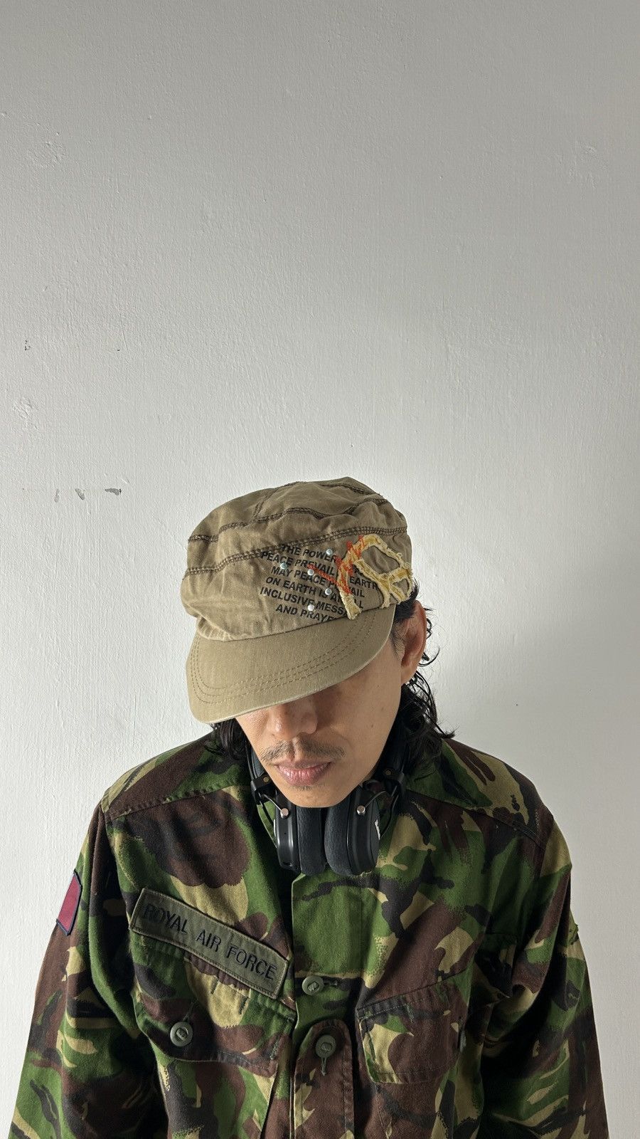 Japanese Brand × Vintage 1990s Peace Project - Damaged Cap Size ONE SIZE - 3 Thumbnail