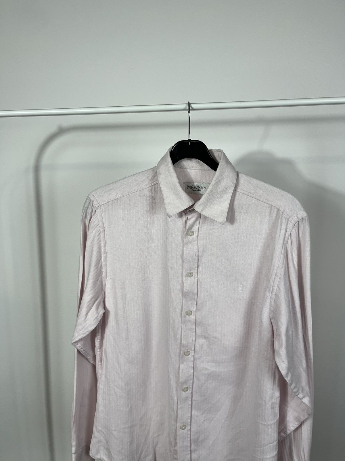 Yves Saint Laurent Yves Saint Laurent Pour Homme Pink Shirt Size M Size US M / EU 48-50 / 2 - 11 Thumbnail