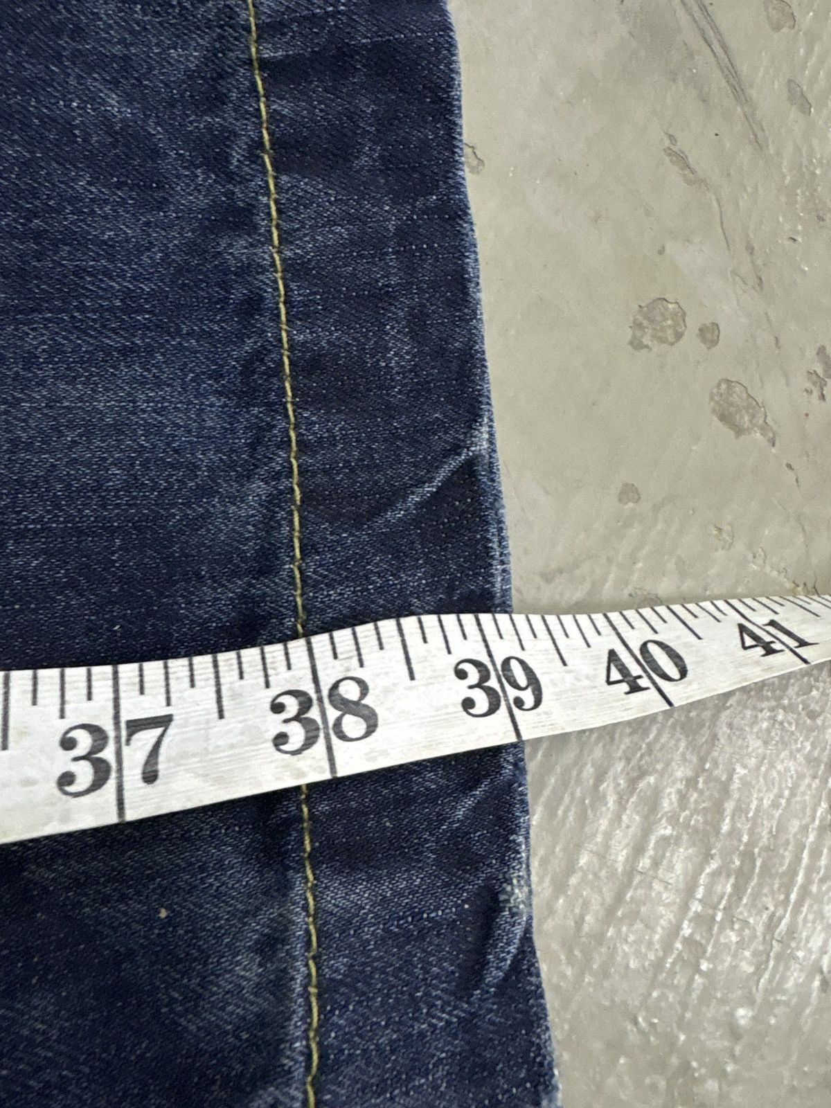 If Six Was Nine Japanese Brand Lolita Mud Wash Flare Heavy Distressed Jeans Size US 30 / EU 46 - 22 Thumbnail