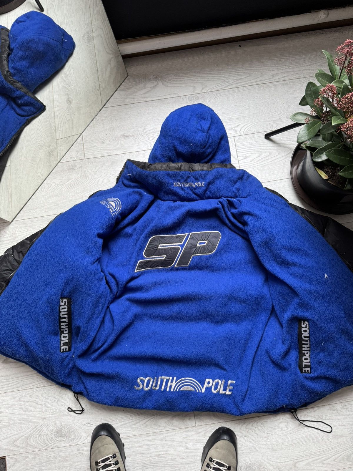 Japanese Brand Rare 4XL Southpole Reversible Puffer Down Jacket Size US XXL / EU 58 / 5 - 13 Thumbnail