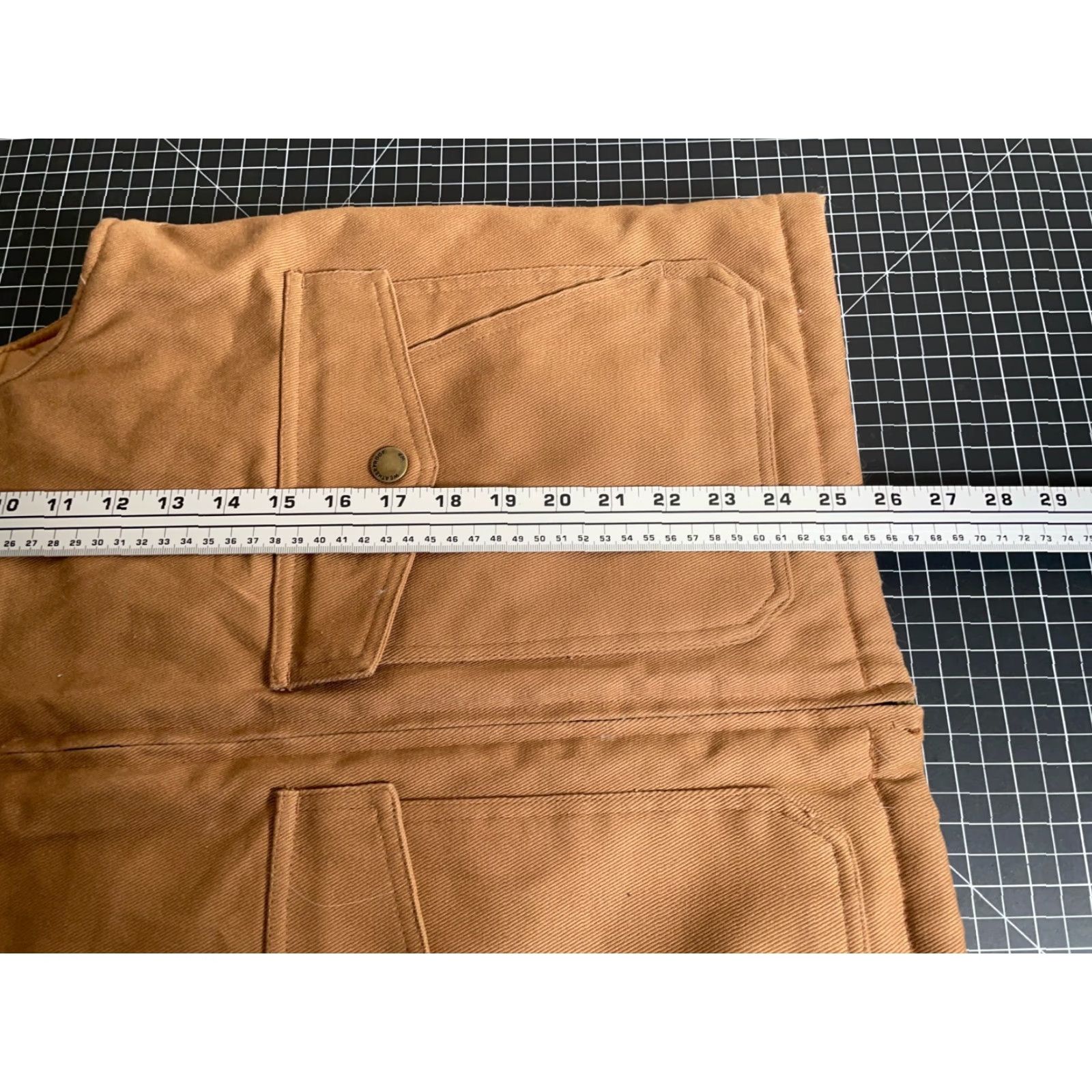Weatherproof Weatherproof Heritage Brand Canvas Zip Up Vest Adult Small Brown Sherpa Collar Workwear Size US S / EU 44-46 / 1 - 6 Thumbnail