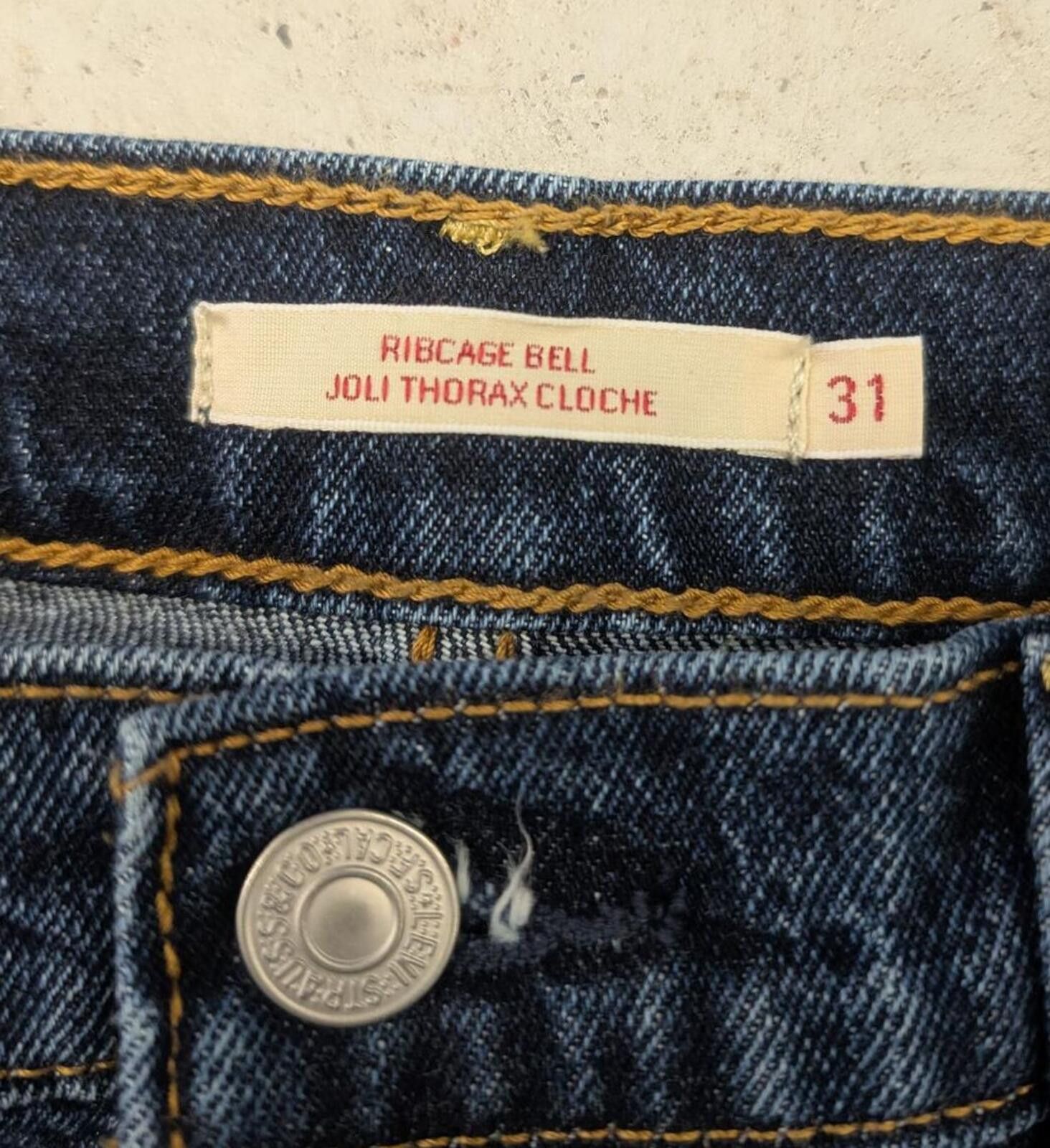 Levi's Levis Premium Collection Ribcage Bell Bottom Flare Jeans Size 31" - 4 Thumbnail