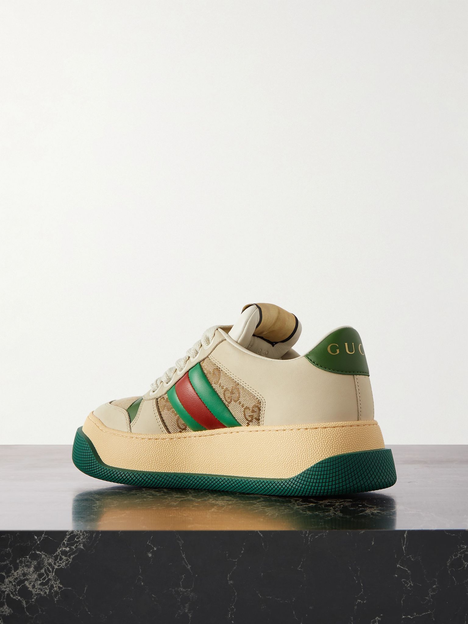 Gucci oc11z1025 Screener Trainer With Web in Multicolor Size US 12 / IT 42 - 3 Thumbnail