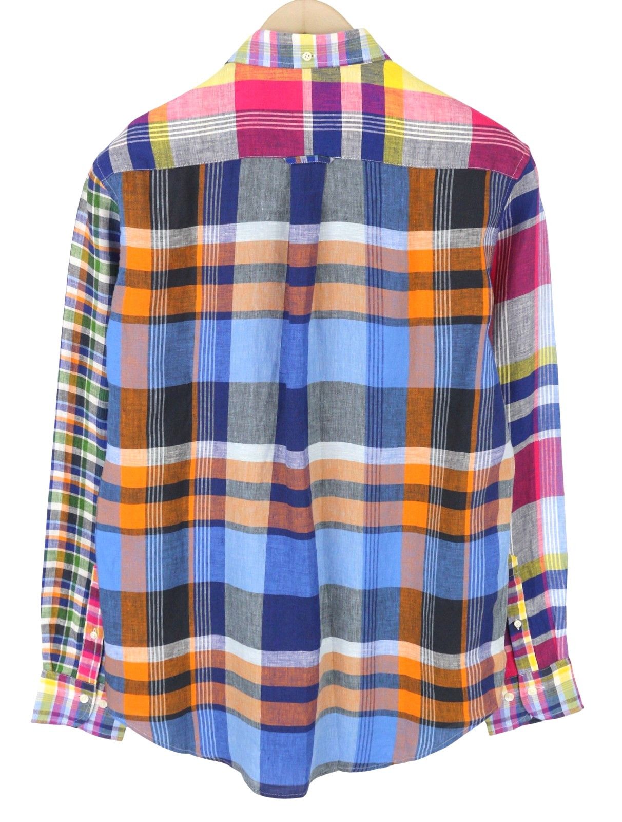 Gant MIXED PANEL LINEN MADRAS S Colourful Button-Down 87498 Size US S / EU 44-46 / 1 - 2 Thumbnail
