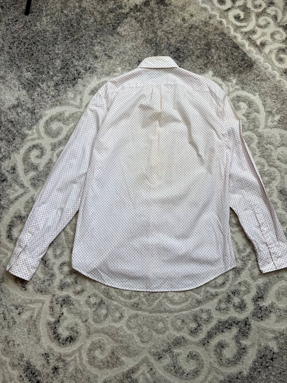 Michael Kors Michael Kors Slim Fit Shirt / Red Micro Pattern / Size M Size US M / EU 48-50 / 2 - 6 Thumbnail
