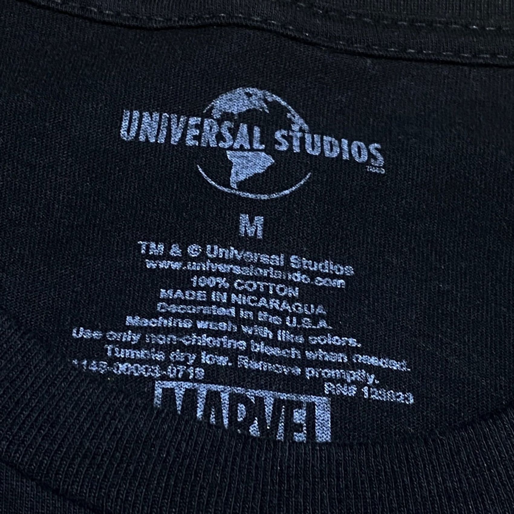 Vintage VINTAGE? No — Marvel Avengers T Shirt Universal Studios Mens Black Size M In Black Pre Loved Size US M / EU 48-50 / 2 - 4 Thumbnail