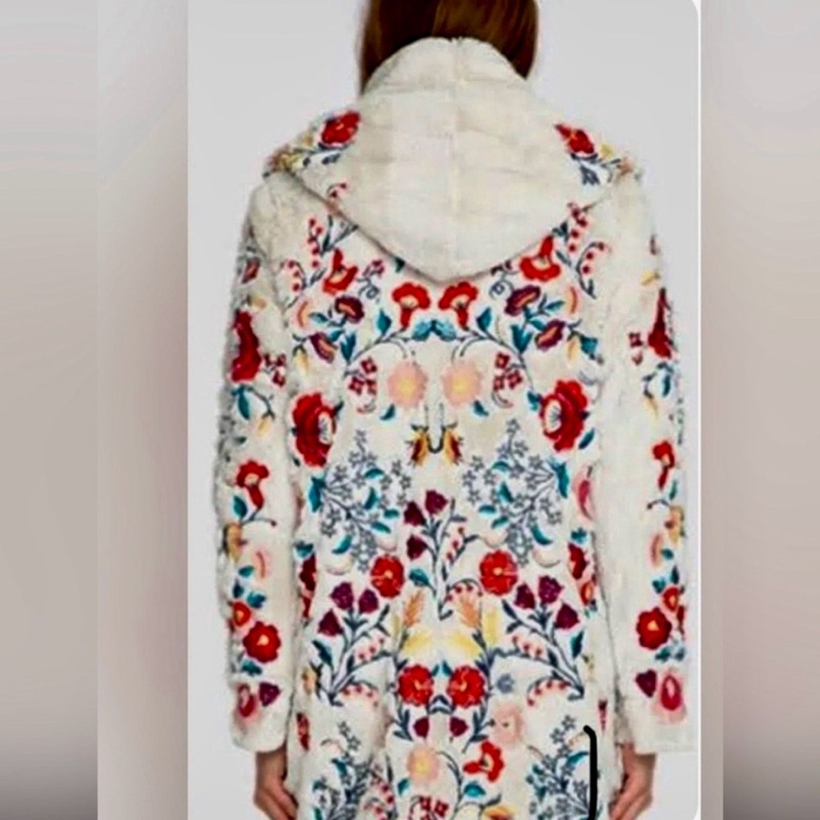 Johnny Was NWT Johnny Was Biya Floral Gena Embroidered Hooded Coat Size L / US 10 / IT 46 - 2 Thumbnail