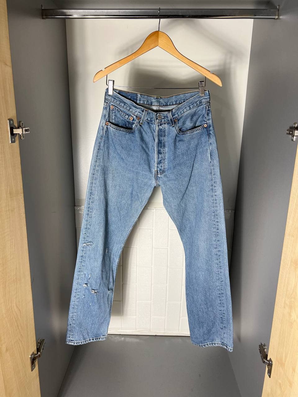 Levi's VINTAGE LEVIS 501 CLOTHING DENIM JEANS RETRO CASUAL Y2K 90s Size US 31 - 2 Thumbnail