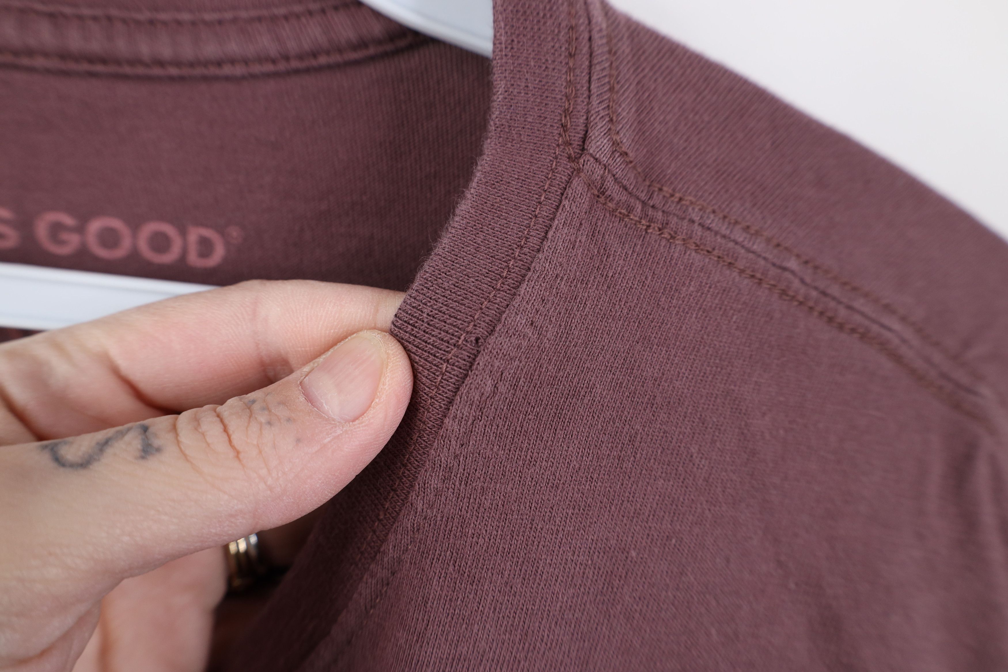 Life is Good Life Is Good Rock On Jeep Long Sleeve T-Shirt Purple Cotton Size US XL / EU 56 / 4 - 4 Thumbnail