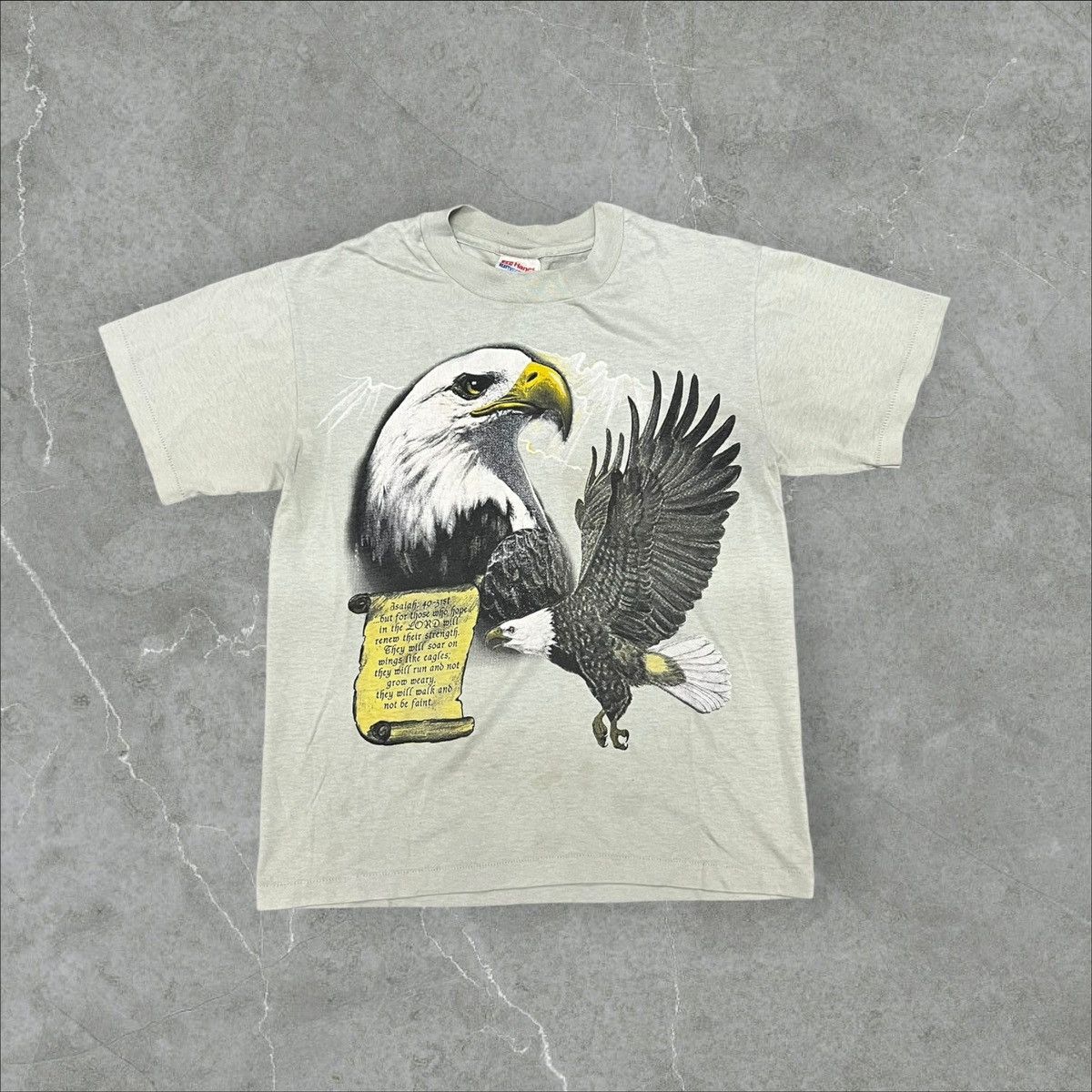 Vintage × basketcase gallery Vintage Single Stitch Declaration Eagle USA tee Size US S / EU 44-46 / 1 - 1 Thumbnail