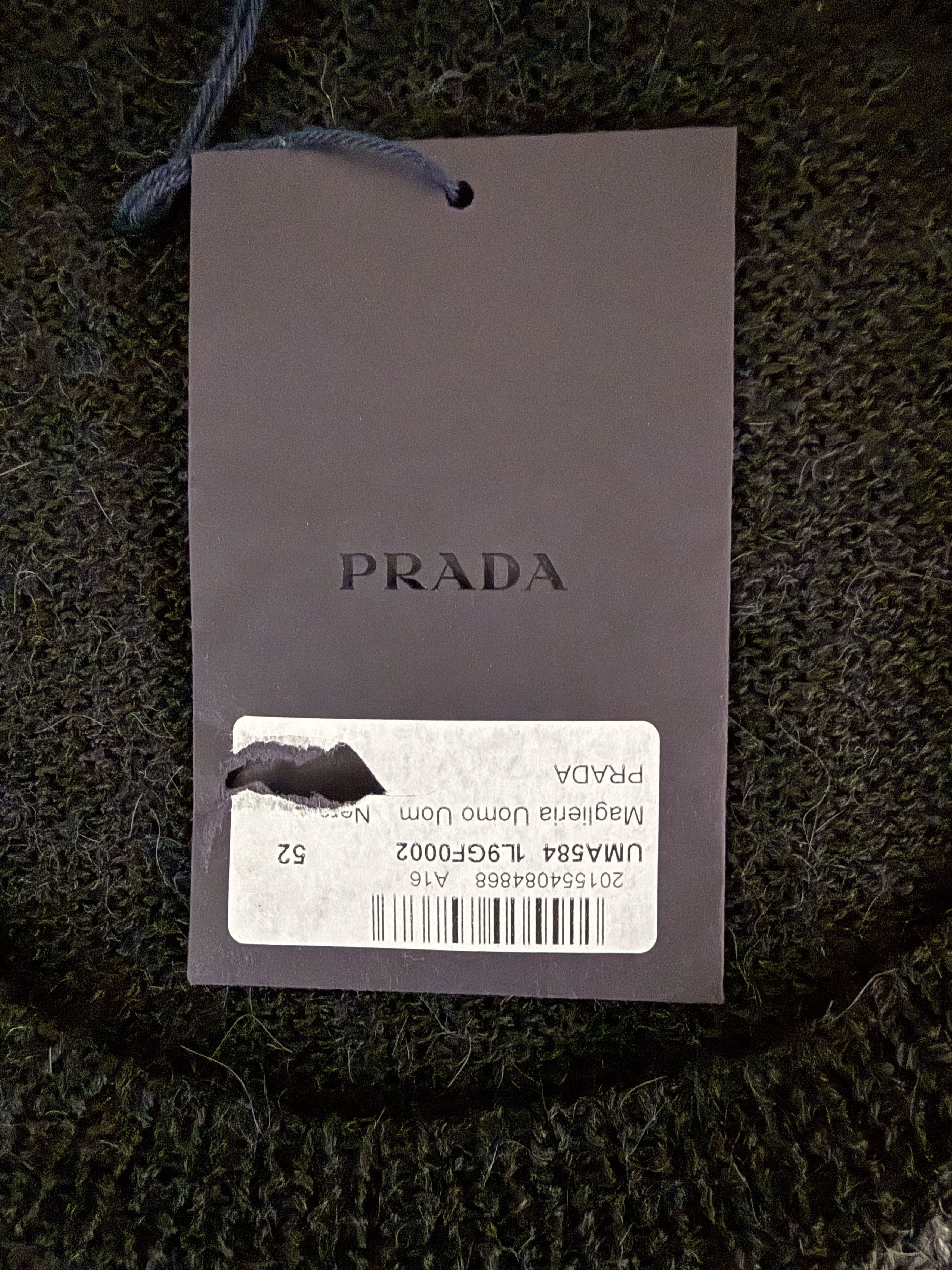 Prada Prada Deep Scoop Argyle Sweater Size US L / EU 52-54 / 3 - 13 Thumbnail