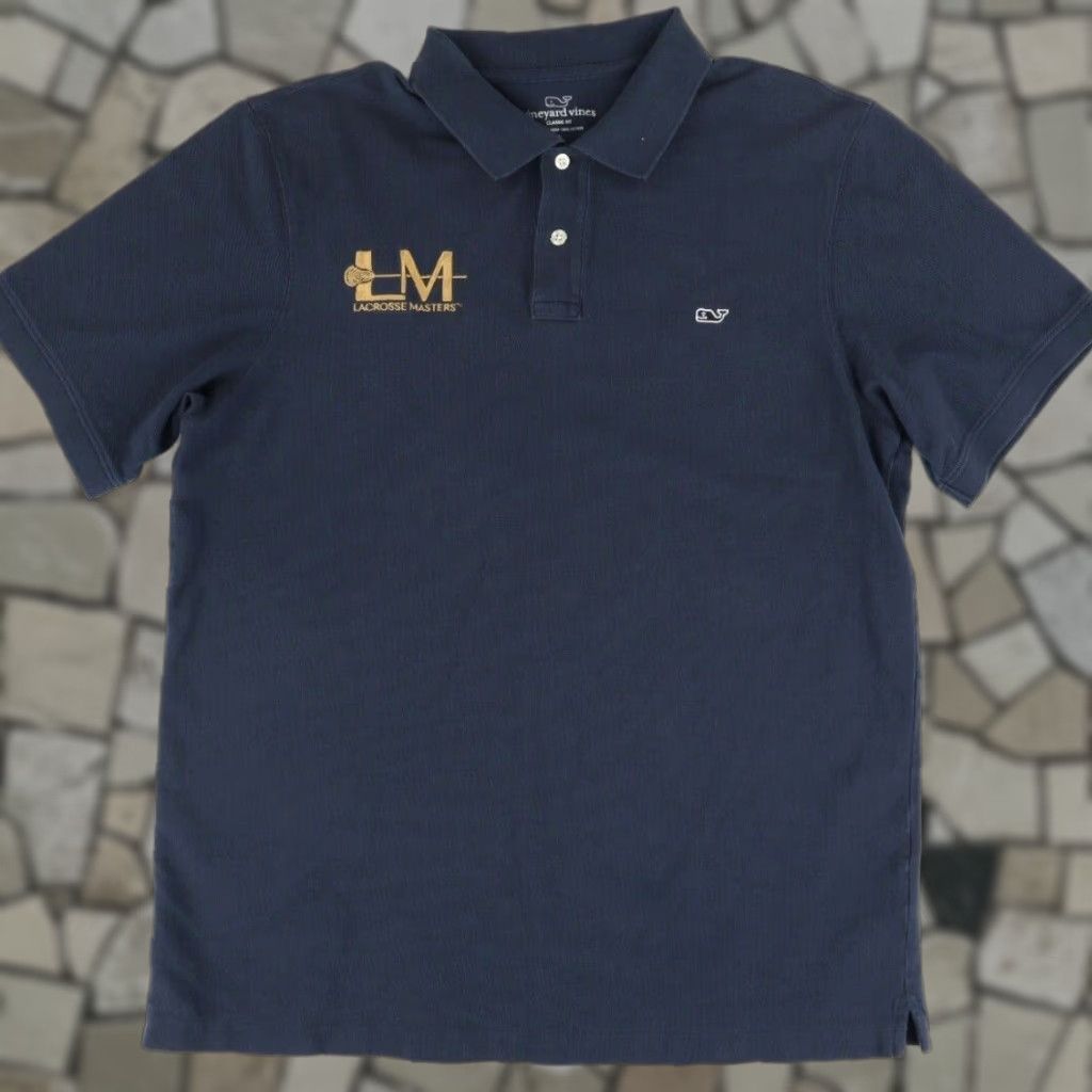 Vineyard Vines Vineyard Vines Lacrosse Masters Polo Shirt Navy Blue Men's L Size US L / EU 52-54 / 3 - 1 Thumbnail