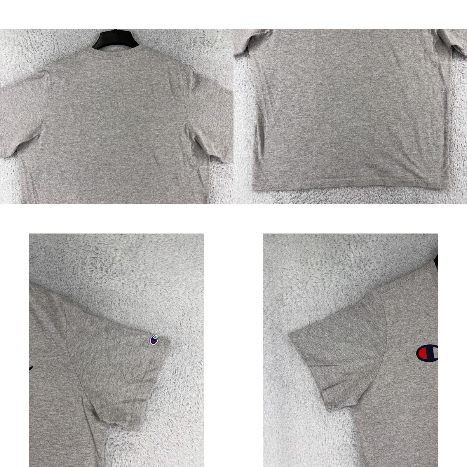 Champion CHAMPION Shirt Men 2XL Gray Short Sleeve Crew Neck 100% Cotton Spellout Vintage No (adjusted to best-fit) Size US XXL / EU 58 / 5 - 8 Thumbnail