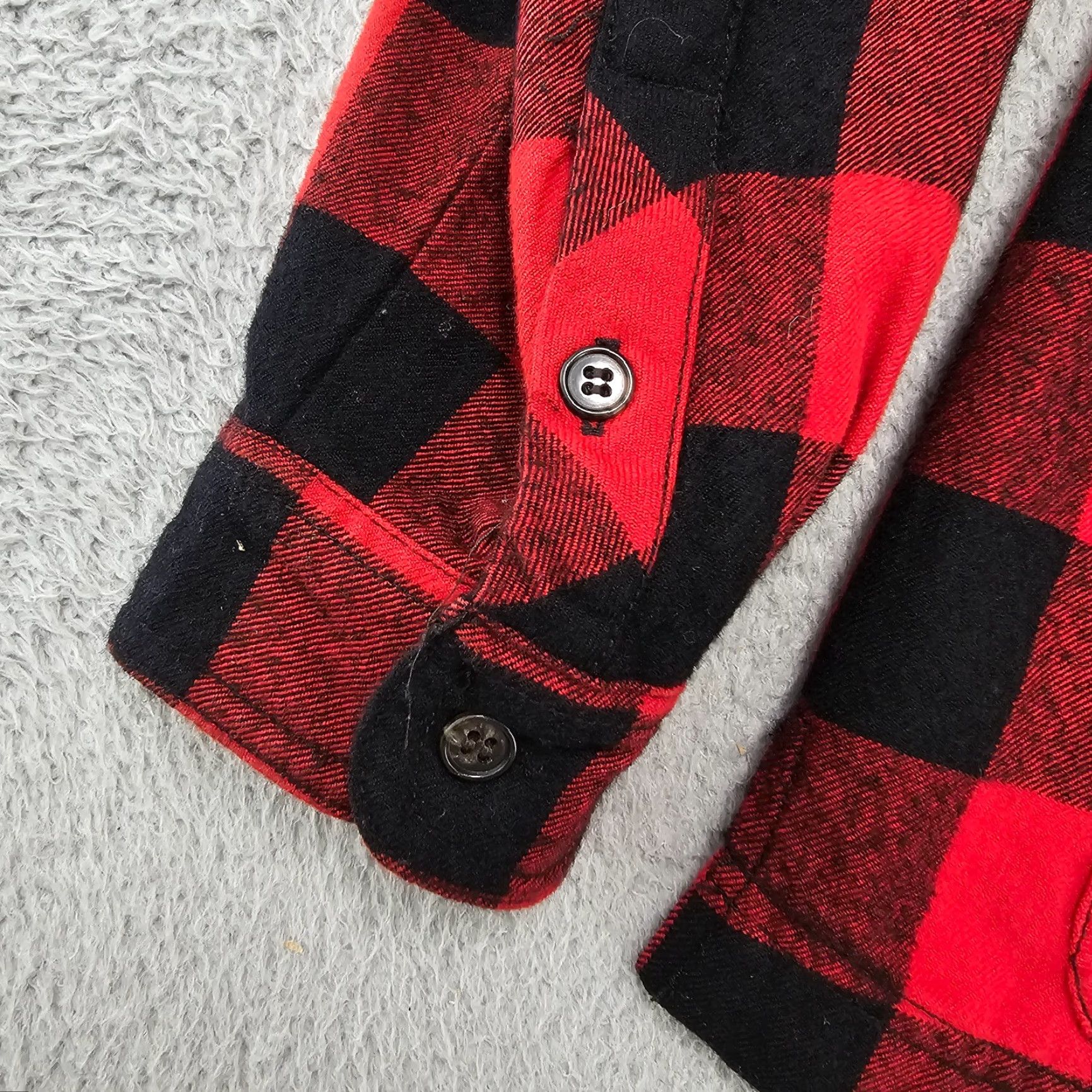 J.Crew J. Crew Sweater Womens XS Red Plaid 1/2 Button Pullover Shacket Pockets Buttoned Collar Knit Crew Cardigan Everyday Casual Workwear Fall Winter Size XS / US 0-2 / IT 36-38 - 4 Thumbnail