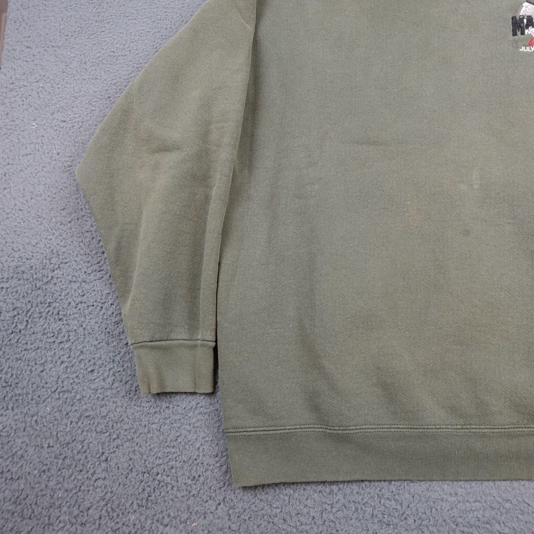 No Fear VINTAGE No Fear Sweatshirt Mens XL Green Fleece Crewneck 90s Mammoth Mountain Graphic Print Long Sleeve Pullover Reg Adult Mens Mens XL Green Size US XL / EU 56 / 4 - 3 Thumbnail