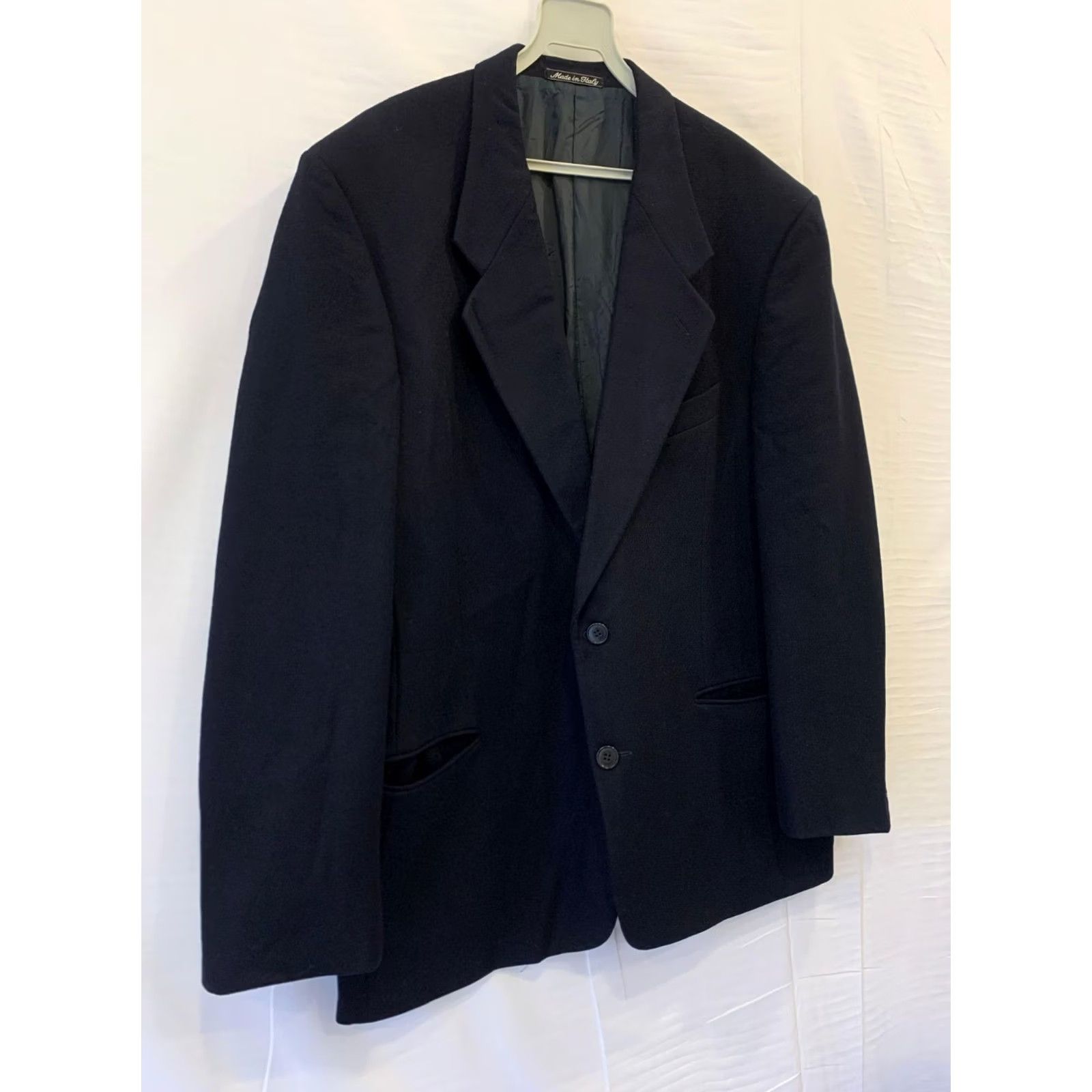 Giorgio Armani Giorgio Armani Blazer Mens Large Black Wool Made in Italy Classic Tailored Blazer 2 Piece 48R Size 48R - 3 Thumbnail
