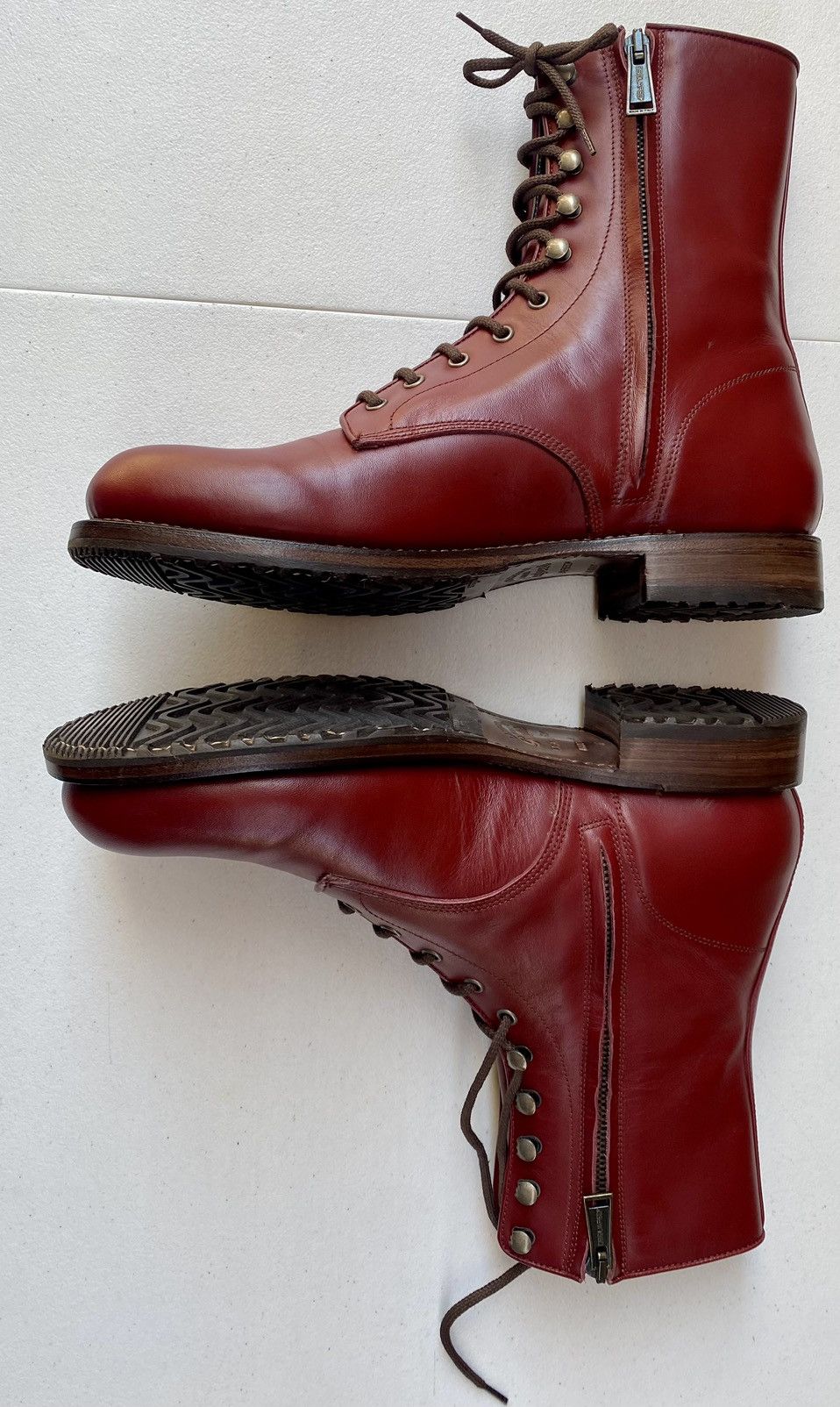 Dsquared2 DSQ2 🇮🇹 Veg Tan Calf Denim Lined Goodyear Combat Boots 13 NEW Size US 13 / EU 46 - 9 Thumbnail