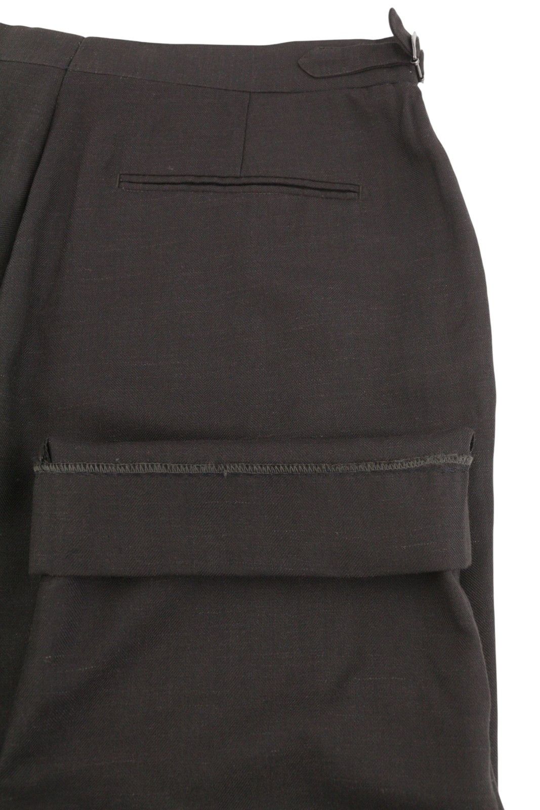 Suitsupply UK42L Brown Wool Silk Linen Taper Zip Trousers 86738 Size 42L - 5 Thumbnail