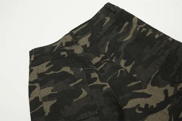 VIBE Retro camouflage casual stitching machete workwear trousers Size US 32 / EU 48 - 5 Thumbnail