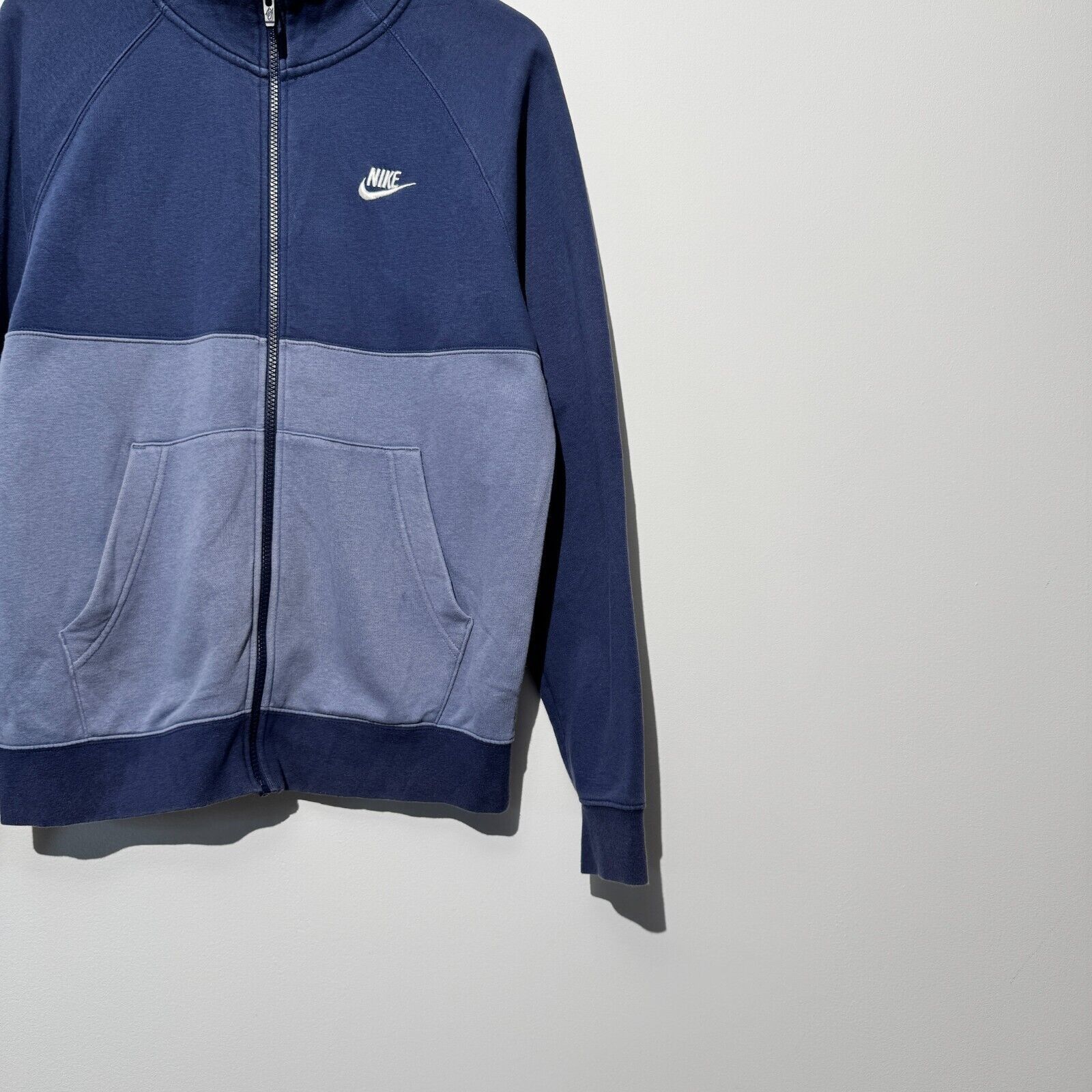 Nike × Vintage Vintage Nike Unisex Navy Blue Cotton Zip Sweatshirt Size S Size US S / EU 44-46 / 1 - 3 Thumbnail