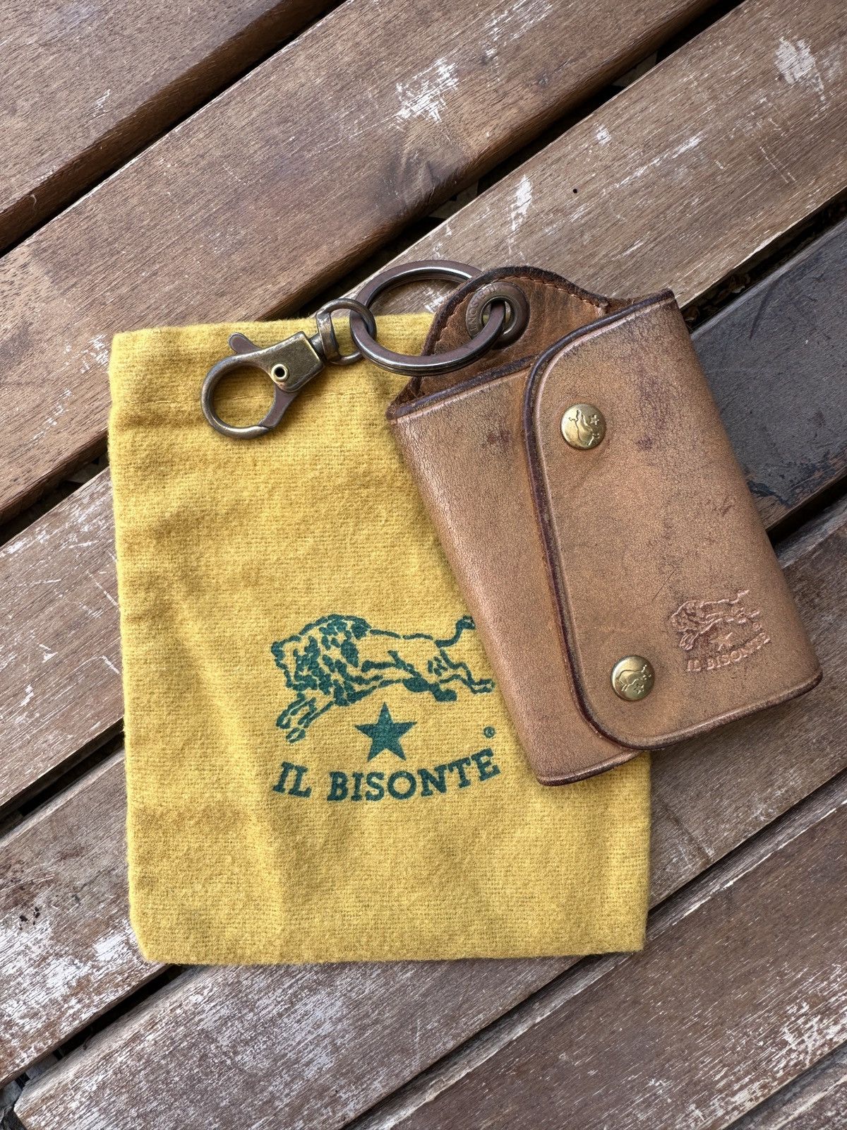 Il Bisonte IL BISONTE Leather Key Case / Key Holder Brown Size ONE SIZE - 1 Thumbnail