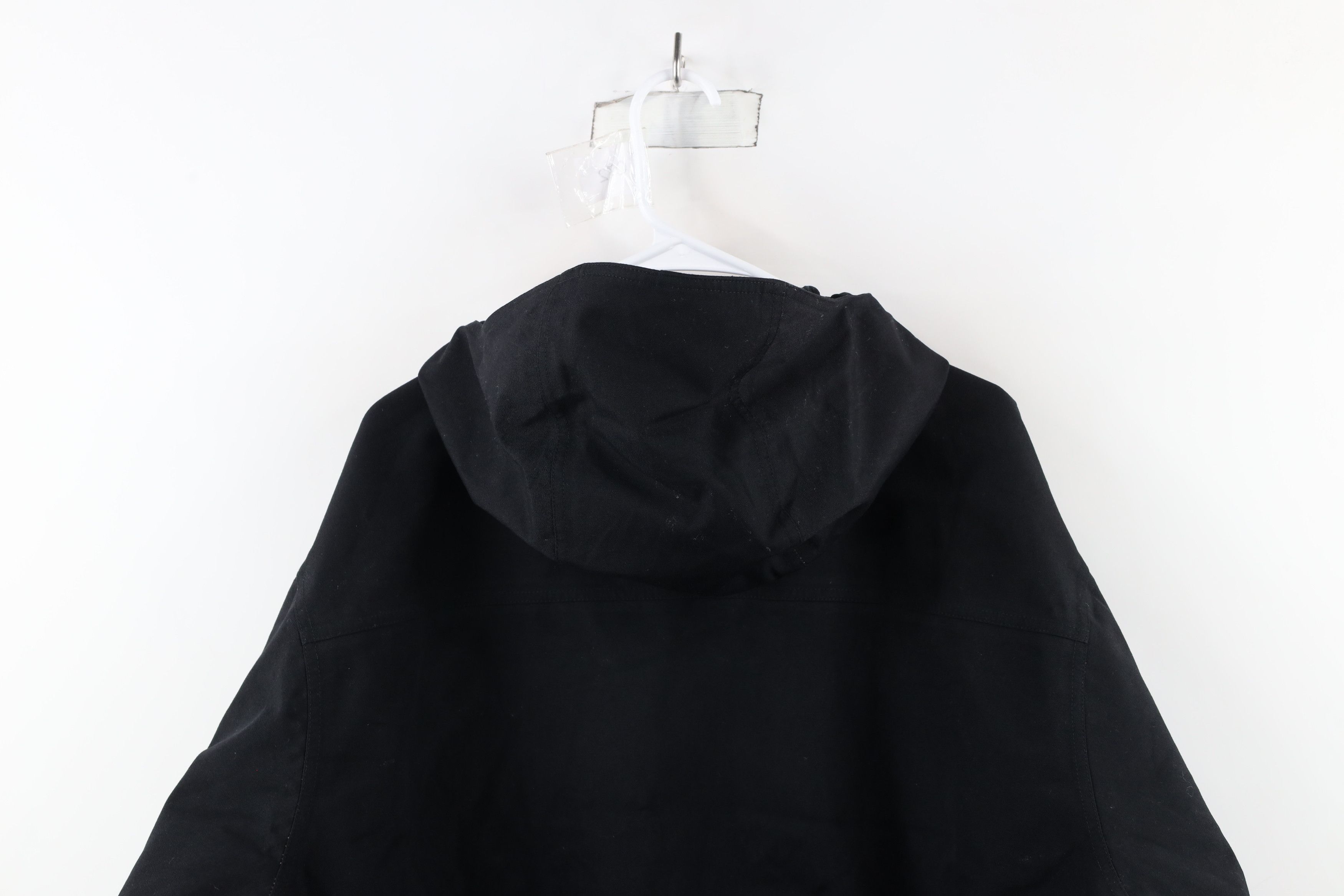 Goretex × Vintage Vintage 90s Goretex Workwear Waterproof Hooded Jacket Black Size US XL / EU 56 / 4 - 11 Thumbnail