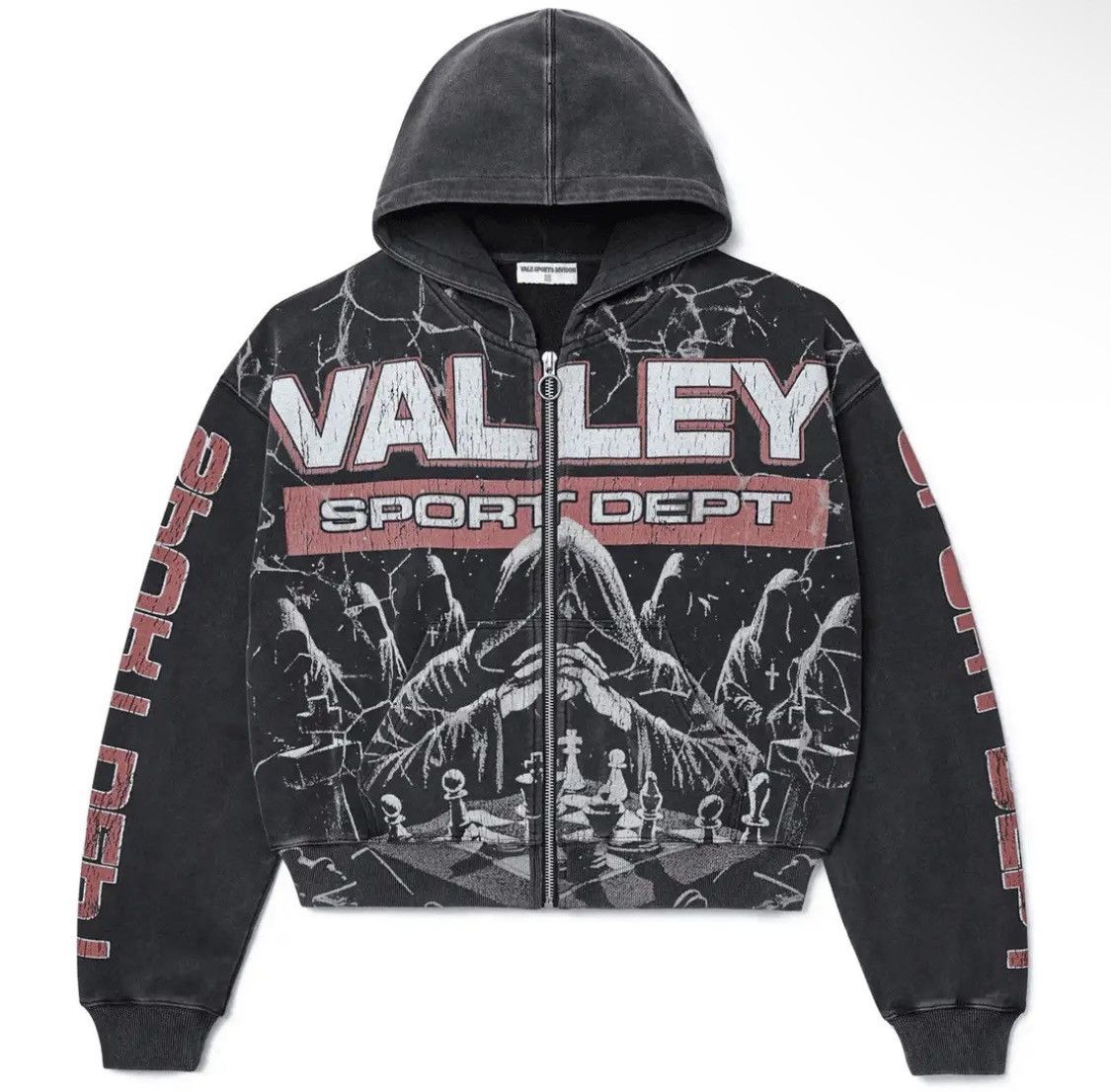 Streetwear × Vale × Vintage Vale Devils Advocate zip up hoodie S