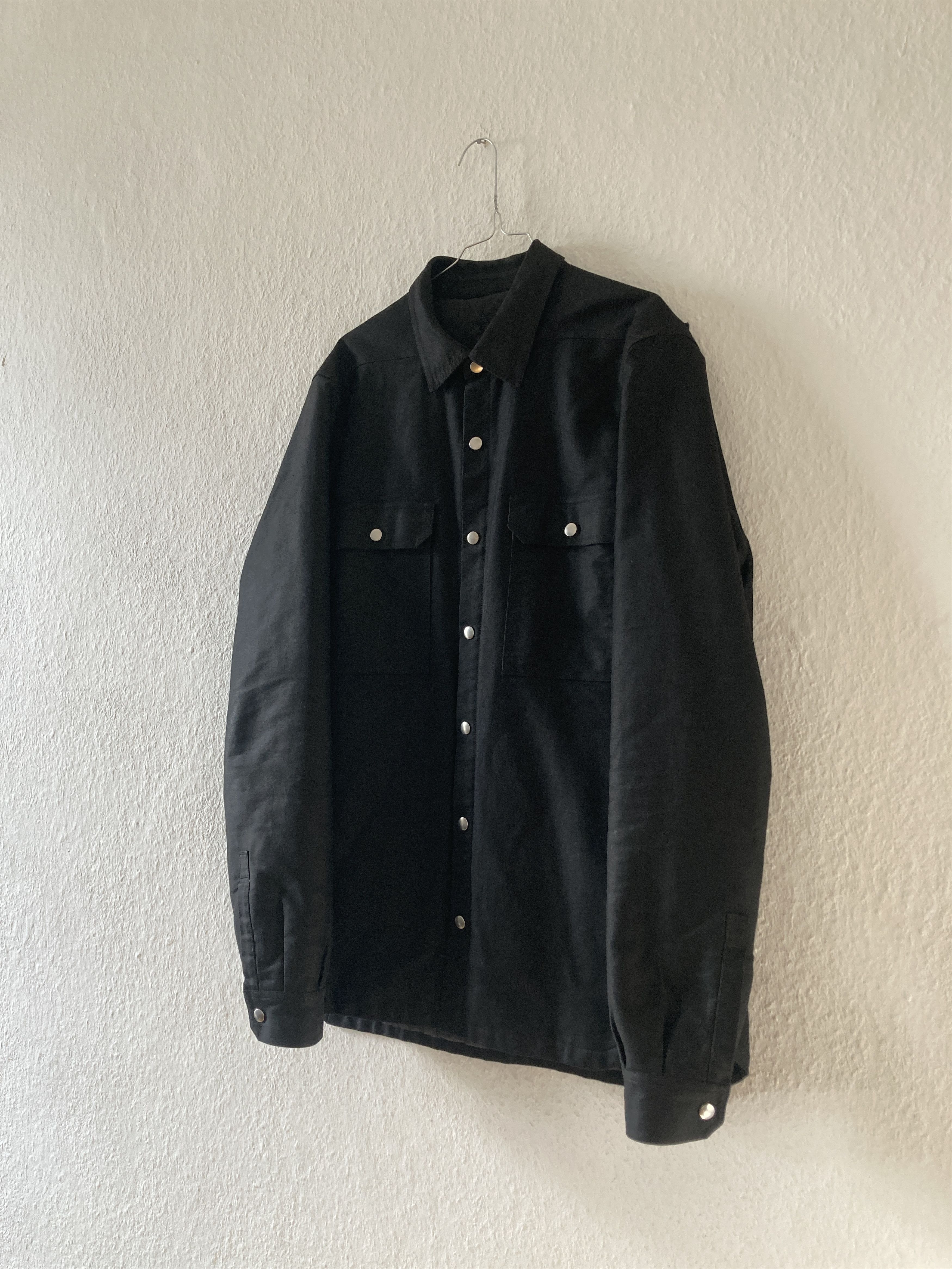 Rick Owens F/W 19 “LARRY” Cashmere & Silk Lined Shirt Jacket Rick Owens Size US L / EU 52-54 / 3 - 3 Thumbnail
