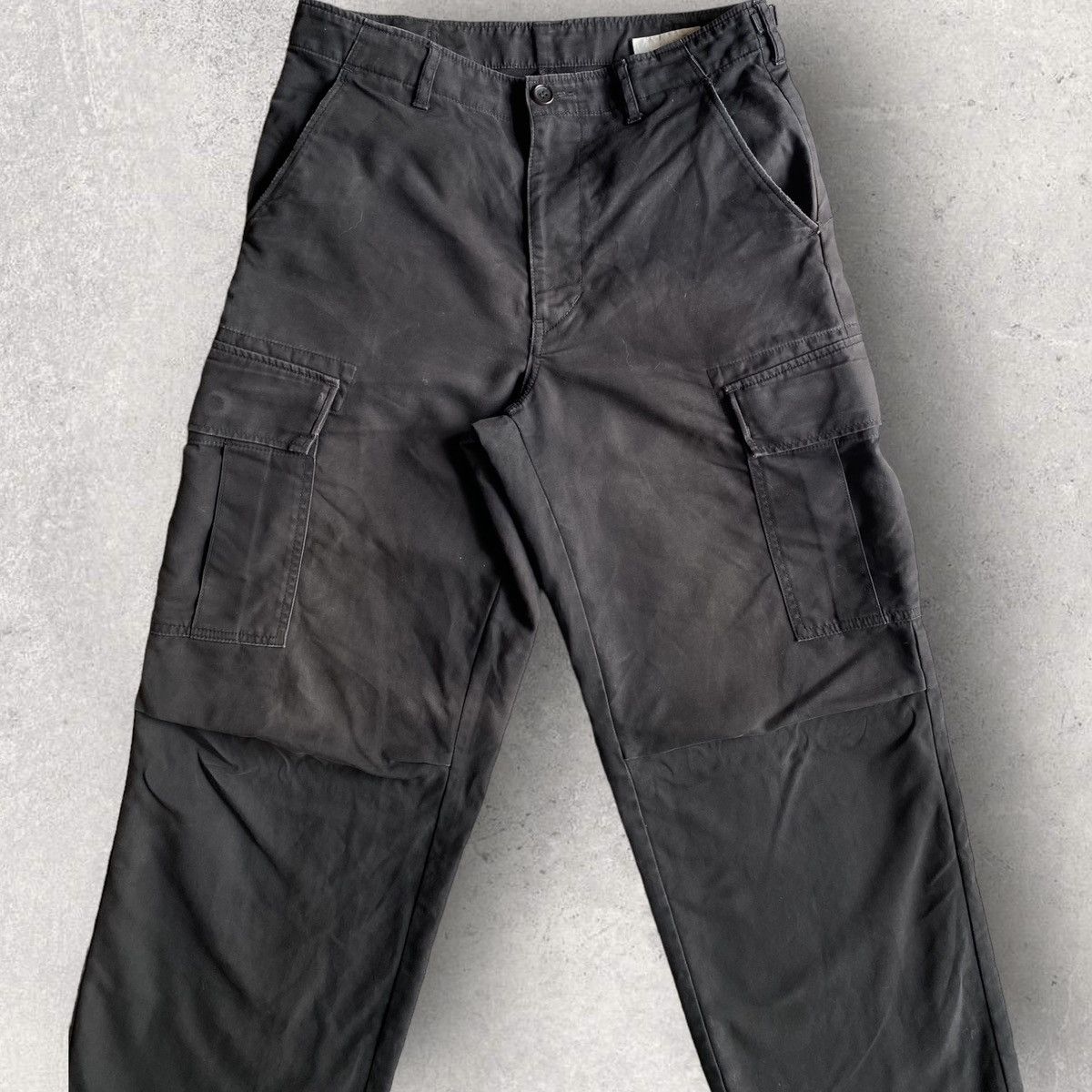 image of Comme Des Garcons x Comme Des Garcons Homme Cargo Pants in Faded Black, Men's (Size 32)