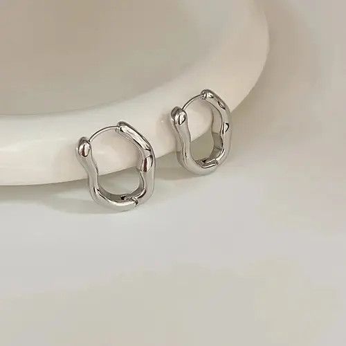 Jewelry Irregular Hoop Earring Size ONE SIZE - 3 Thumbnail