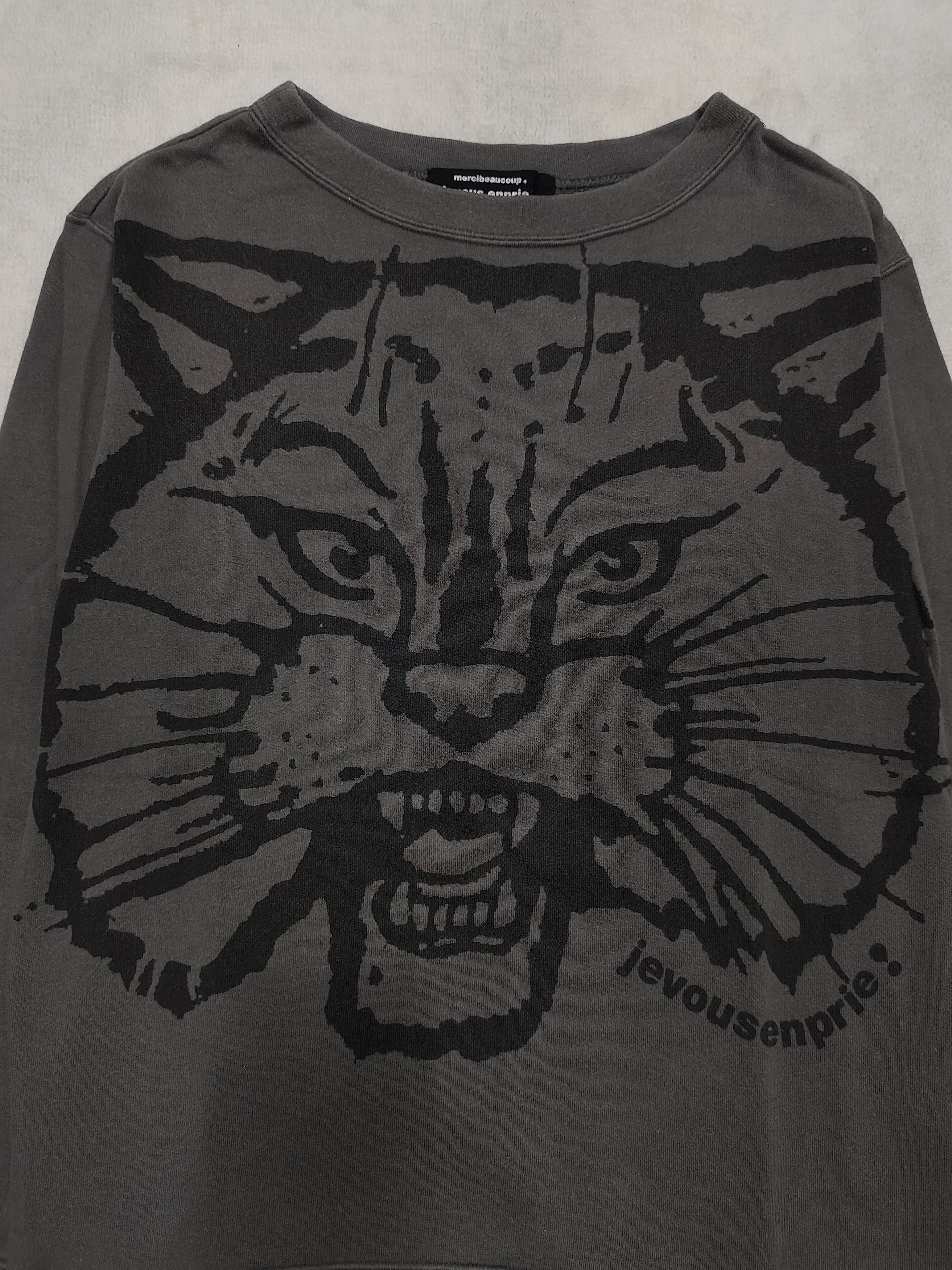 mercibeaucoup 🇯🇵Mercibeaucoup🇯🇵by Issey Miyake Tiger Art Sweatshirts Size M / US 6-8 / IT 42-44 - 2 Thumbnail