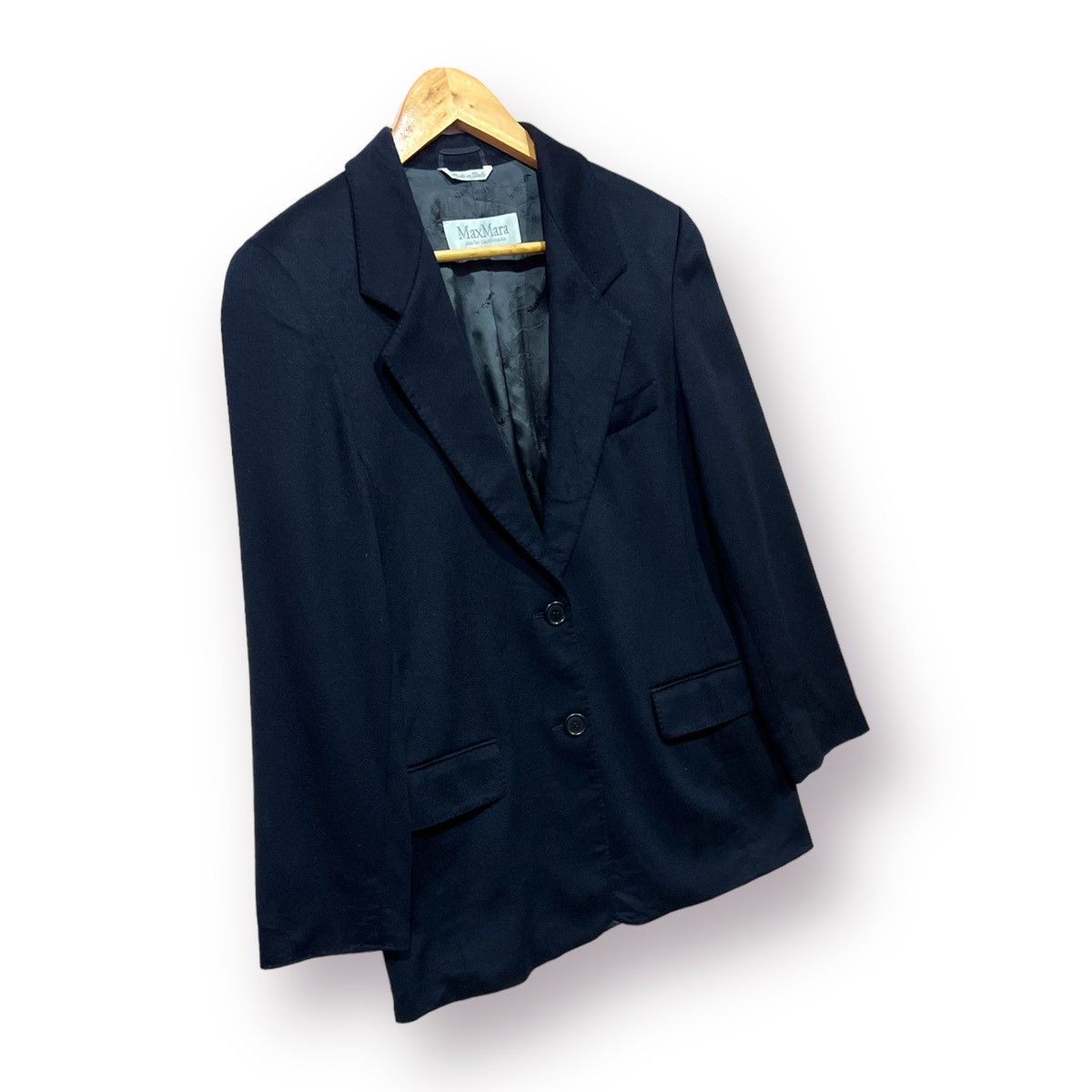 Max Mara 🔥 MAX MARA LUXURY WOOL CASHMERE BLAZER JACKET Size M / US 6-8 / IT 42-44 - 3 Thumbnail