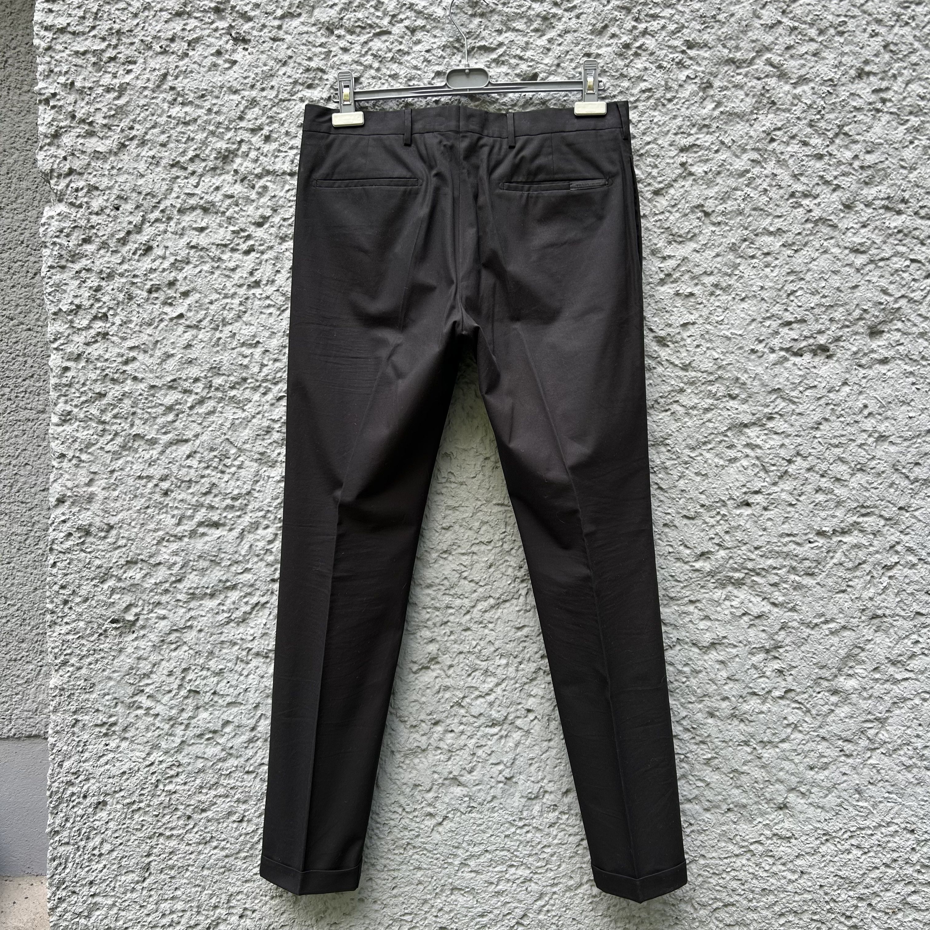 Prada Prada Black Pleated Trousers Pants Size US 32 / EU 48 - 2 Thumbnail