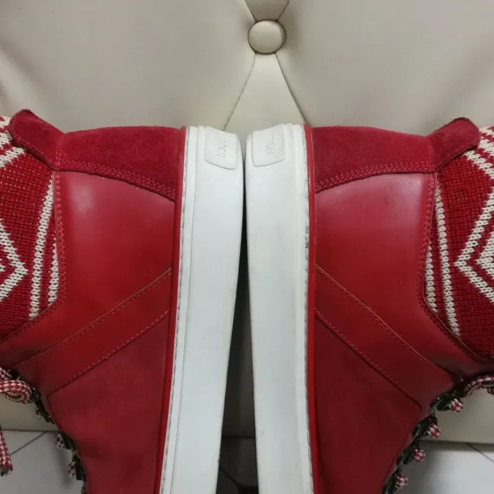 Louis Vuitton Louis Vuitton Red High-Top Sneakers -2508 Size US 9 / EU 42 - 4 Thumbnail