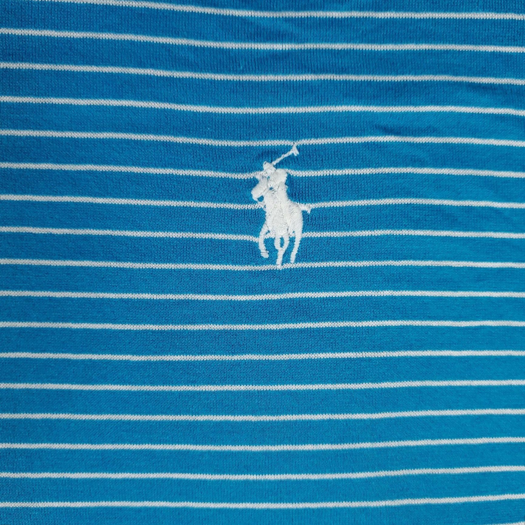 Ralph Lauren Ralph Lauren Polo Shirt Men Adult Large Blue Striped Short Sleeve Cotton Button-Front Logo Mens Size US L / EU 52-54 / 3 - 3 Thumbnail