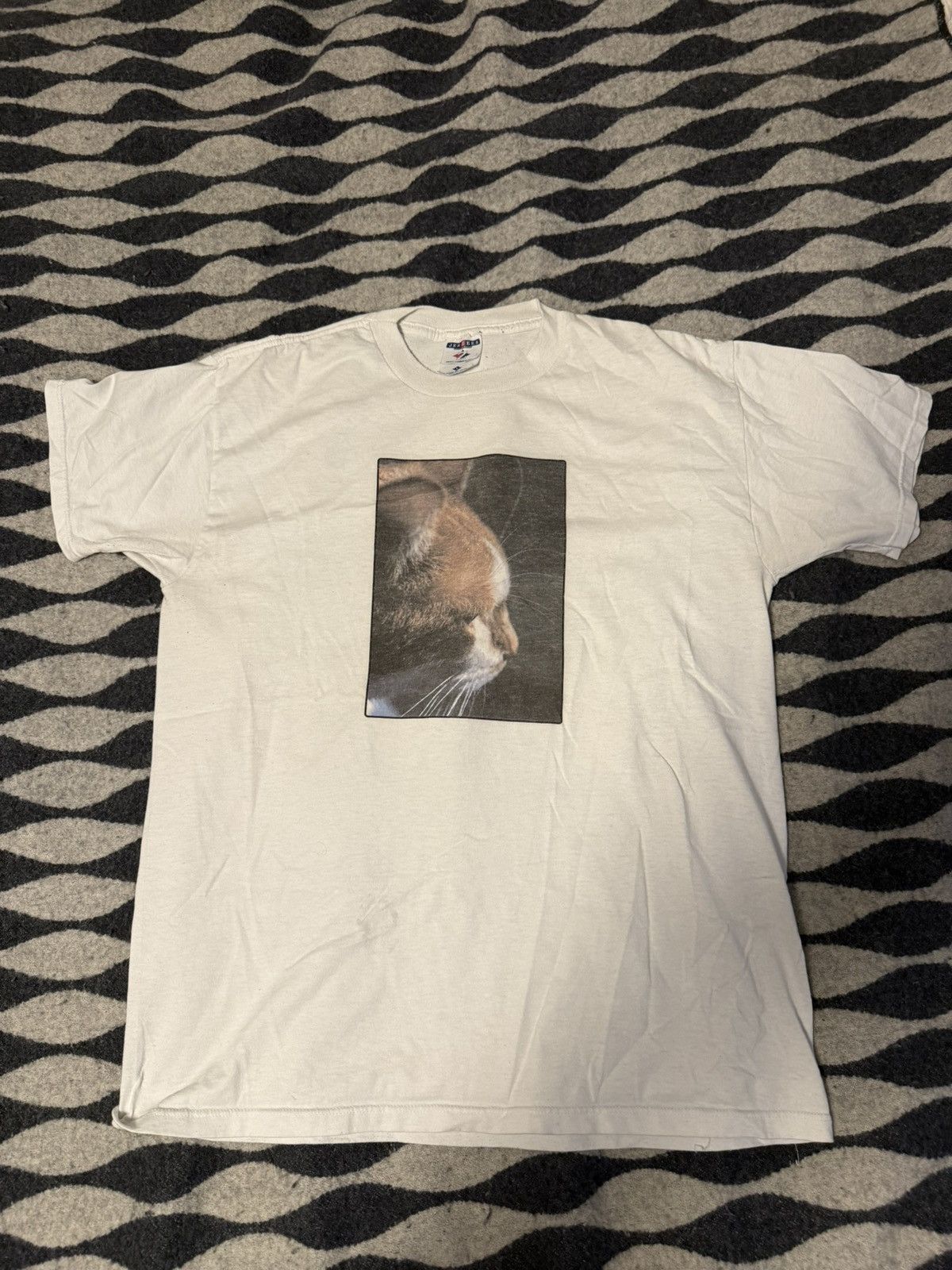 Vintage 90s portrait cat tee novelty white orange Size US L / EU 52-54 / 3 - 1 Thumbnail