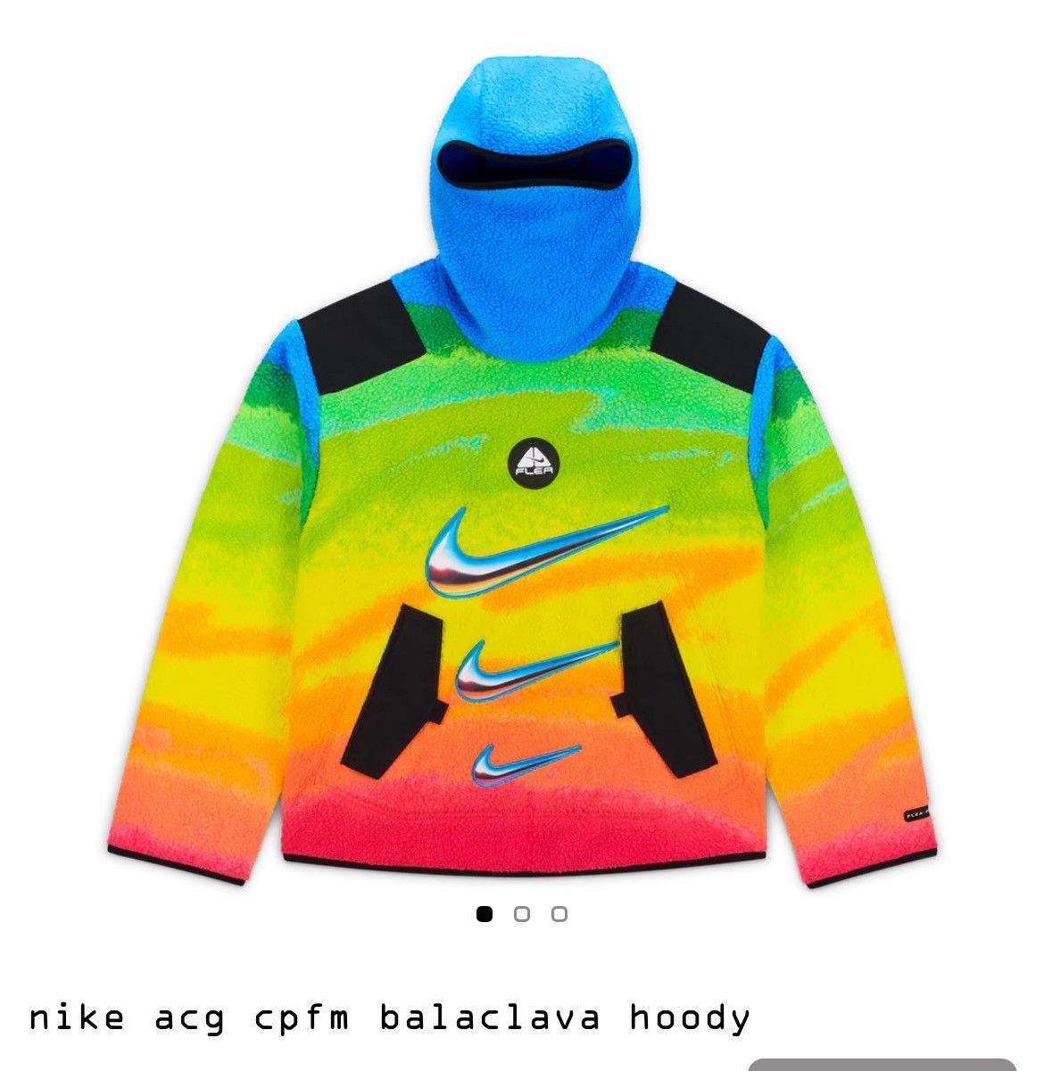 Nike acg cpfm fleece balaclava hoodie multicolor medium