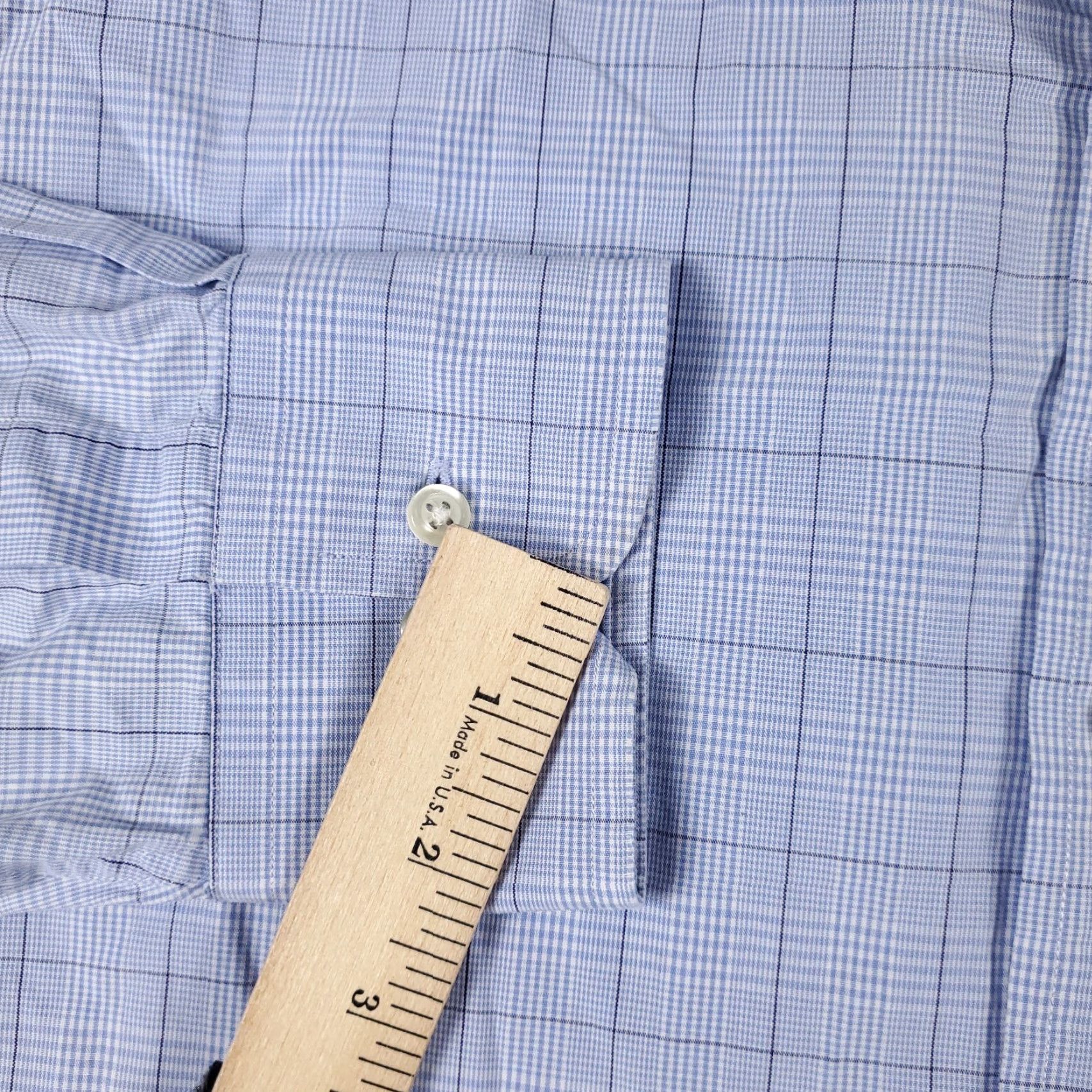 Tommy Hilfiger Tommy Hilfiger Shirt Mens 15.5 Blue Plaid Dress Button Up Long Sleeve Shirt Mens 15.5 Blue Plaid Dress Shirt Button Up Long Sleeve Size 40R - 3 Thumbnail
