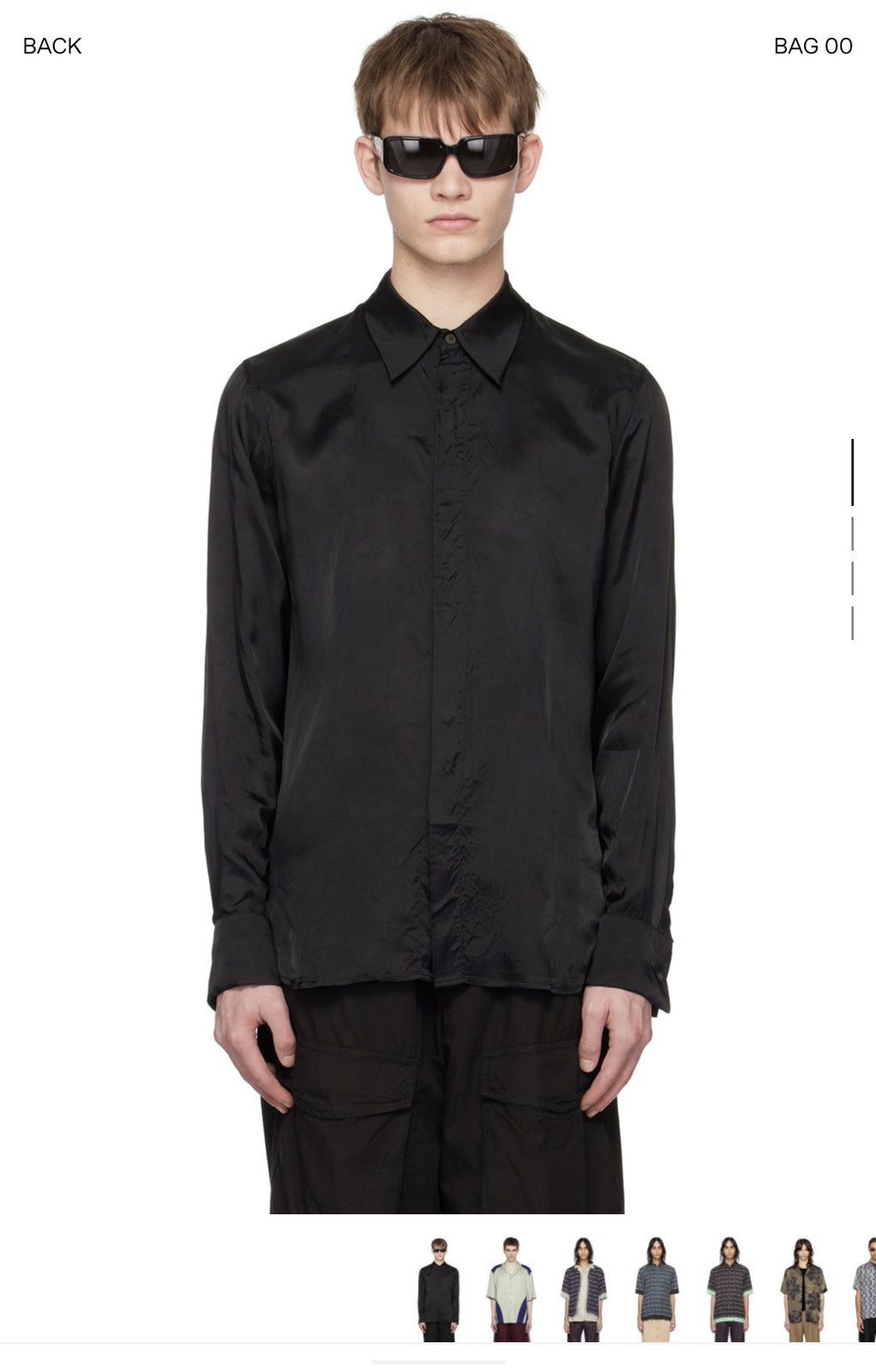 Dries Van Noten DRIES BLACK SLIM FIT SHIRT Size US S / EU 44-46 / 1 - 7 Thumbnail