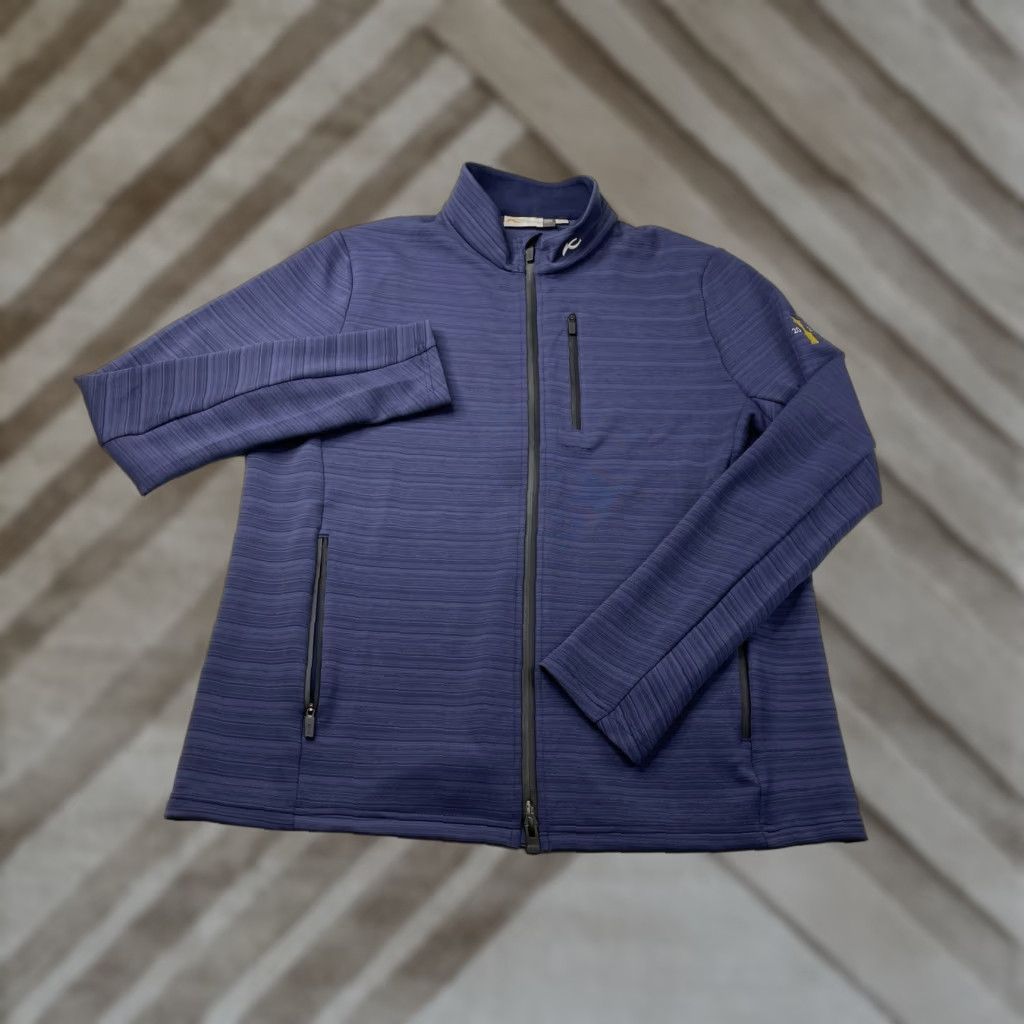 KJUS KJUS Men's Colton Midlayer Jacket L Blue Full Zip UPF 50+ MG25-L02 Golf Ski Outdoor Solid Short Jacket Size US L / EU 52-54 / 3 - 1 Thumbnail