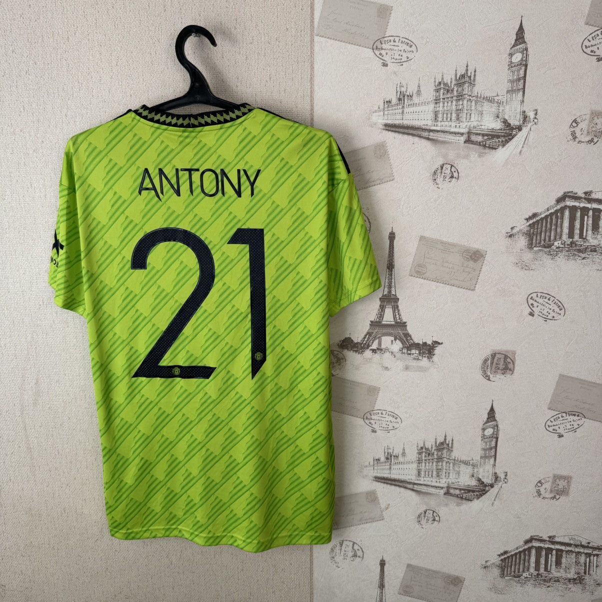 Adidas Adidas 2022-2023 Manchester United Third L- #21 Antony. Size US L / EU 52-54 / 3 - 13 Thumbnail