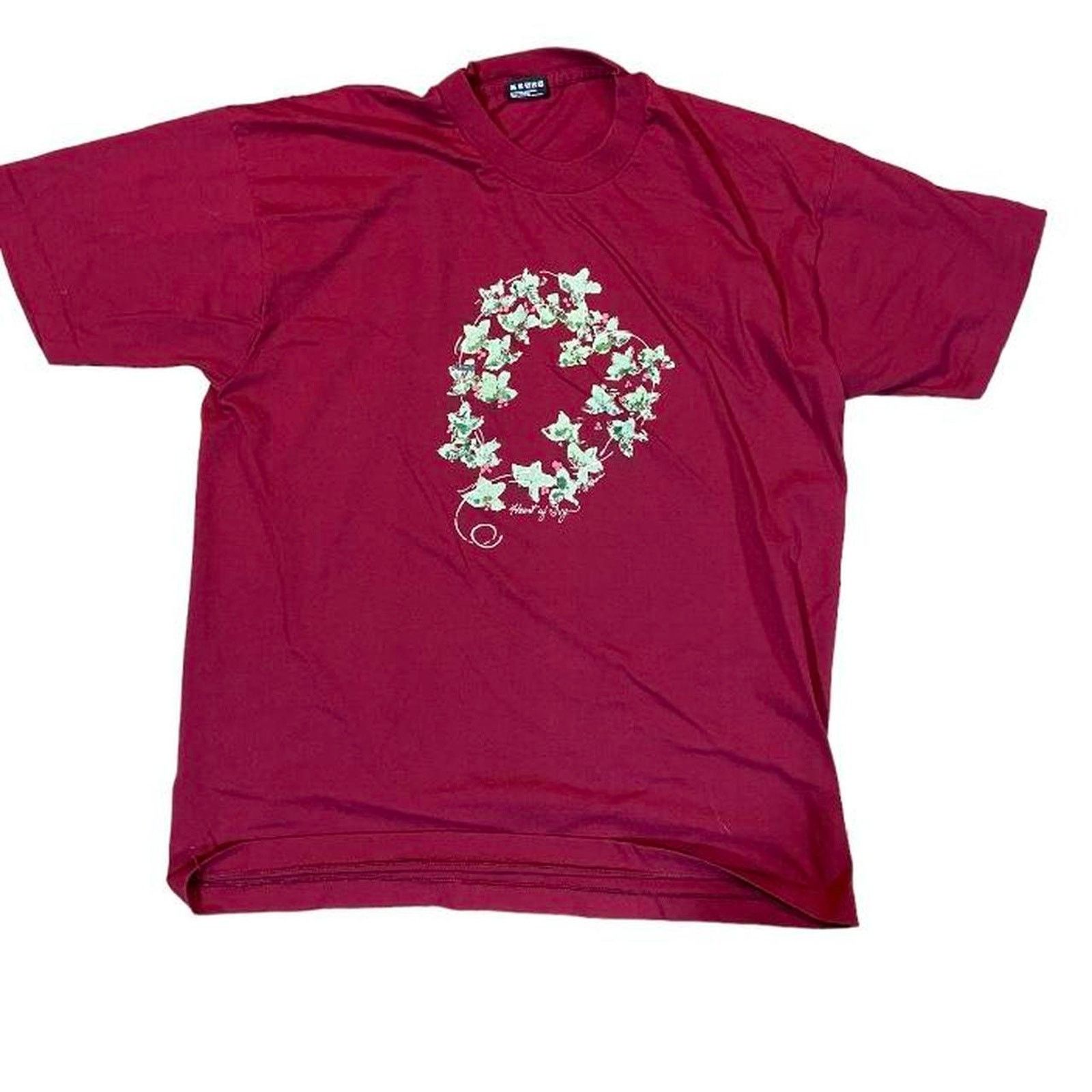 Fruit Of The Loom 90s burgundy heart of ivy Size US XL / EU 56 / 4 - 1 Thumbnail