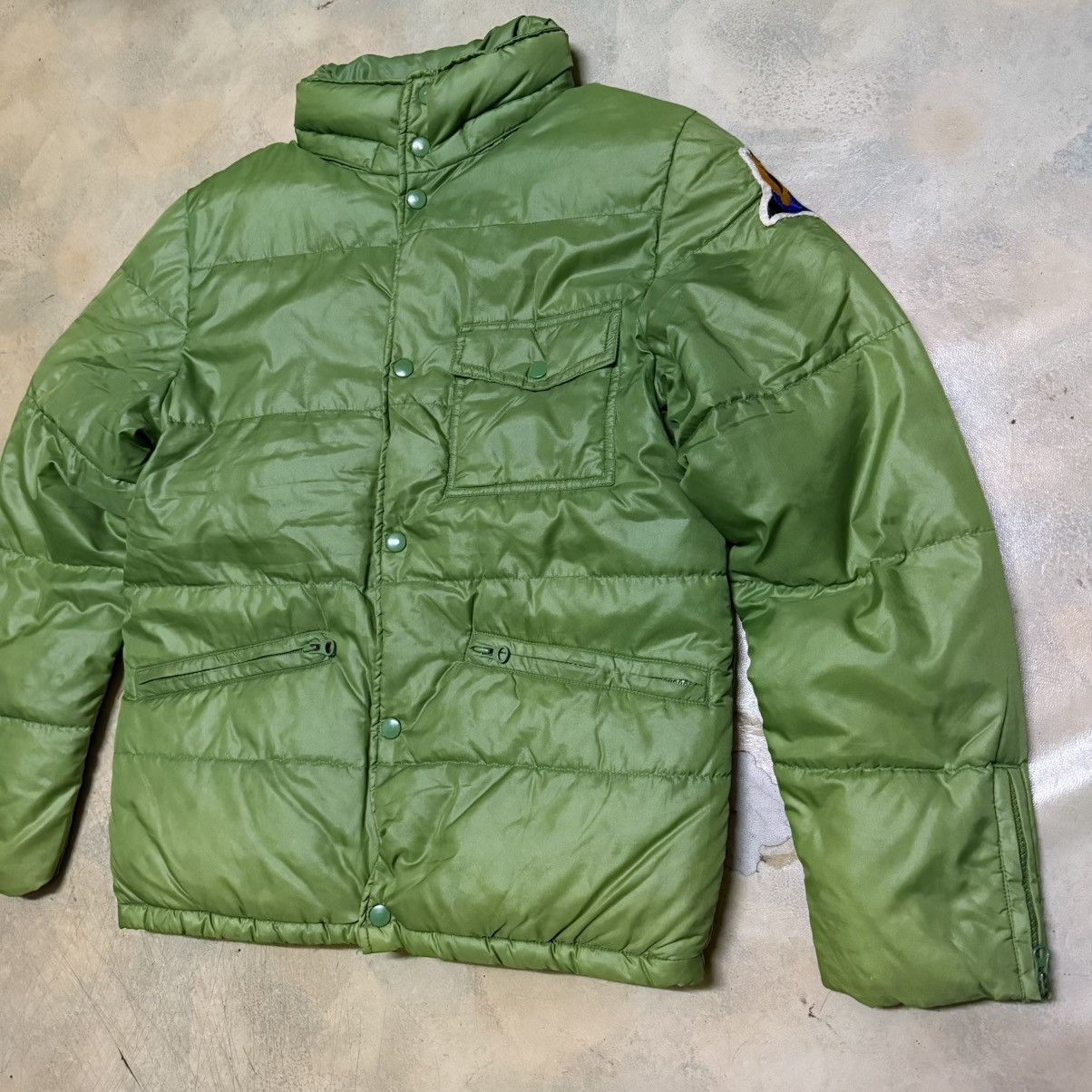 Japanese Brand Japanese Brand Homme Lime Green Puffer Jacket Devil Patches Size US M / EU 48-50 / 2 - 2 Thumbnail