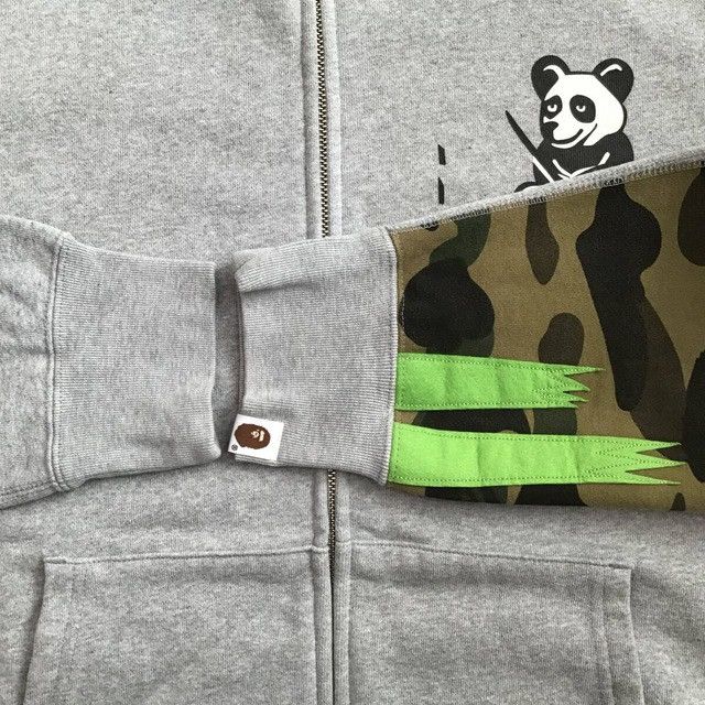 Bape BAPE camo Panda full zip hoodie a bathing ape Size US L / EU 52-54 / 3 - 6 Thumbnail