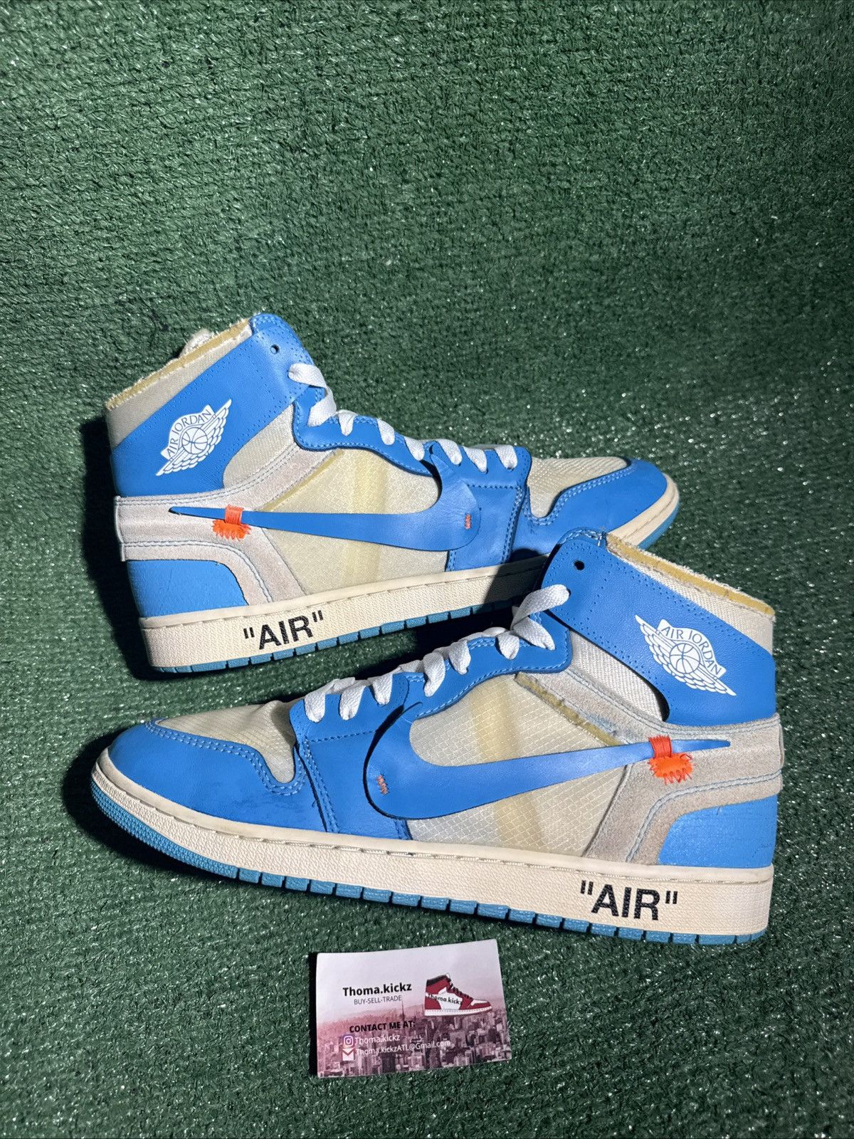 Size 12 - Jordan 1 Retro OG x Off-White High UNC Nike Jordan 1 Retro High OG x OFF-WHITE UNC (AQ0818-148  main image 2