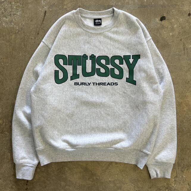 Stussy Burly Threads Crewneck Sweater L