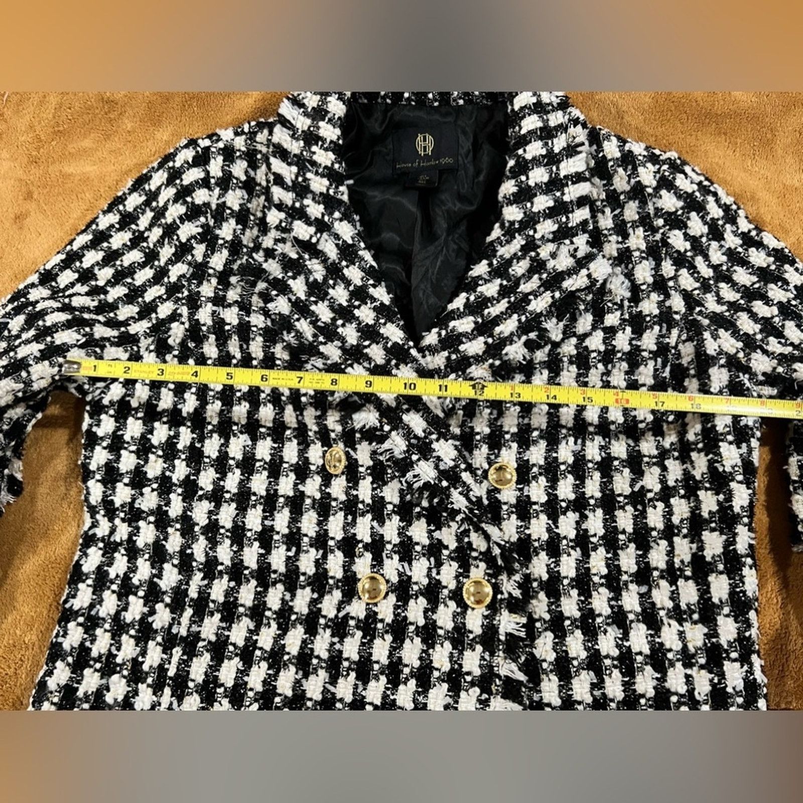 House of Harlow House of Harlow 1960 Tweed Chanel Style Blazer Jacket Large Size L / US 10 / IT 46 - 7 Thumbnail